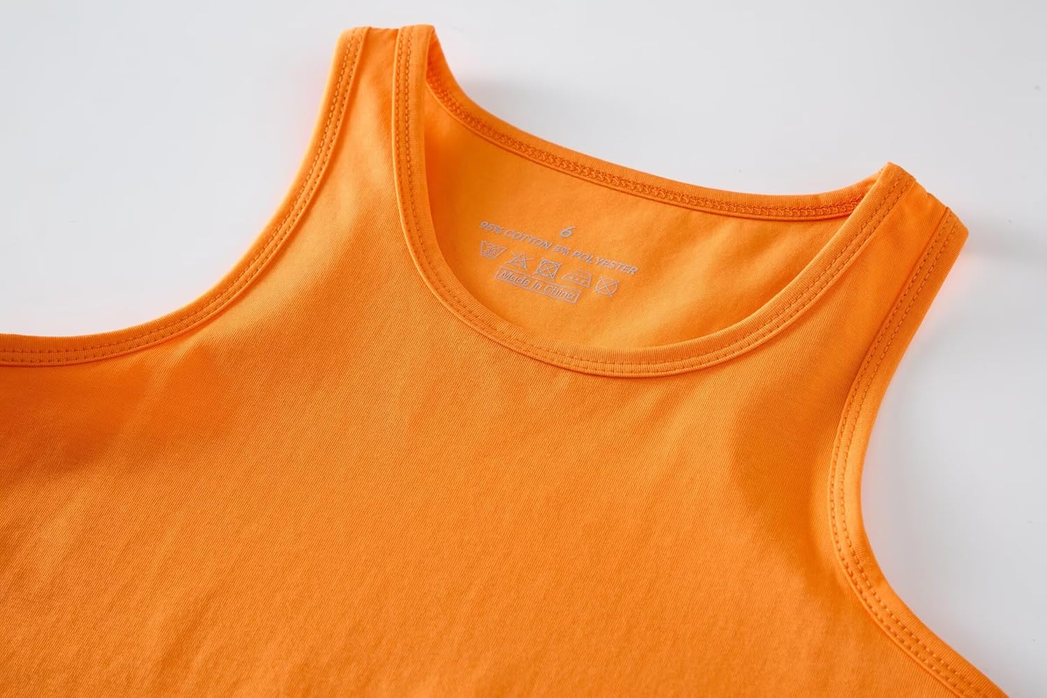 Huata Girls Tank Top 2 Packs Racerback Sleeveless Dance Athletic Shirt for Kids