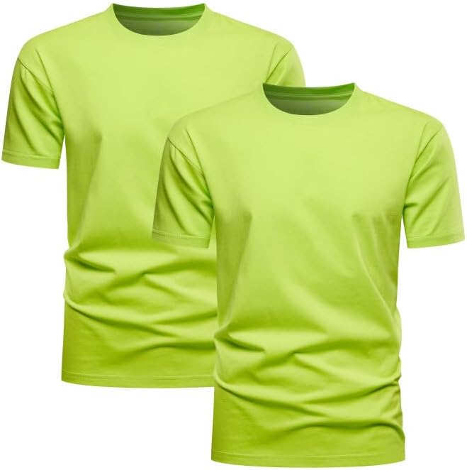 Huata Men's T-Shirt Short Sleeve Crewneck Cotton Tees