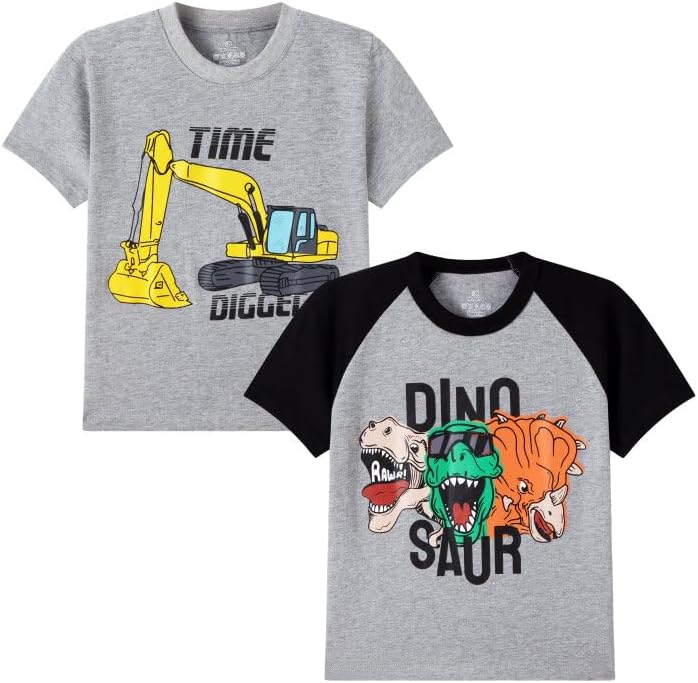 Huata Boys Girls T-Shirt Short Sleeve Crewneck Tee