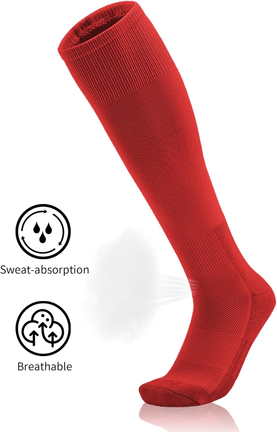 QBK 2 Pairs Toddler To Youth Baseball/Softball Socks - Soccer T-Ball Team Sport Socks For Kids Boys And Girls