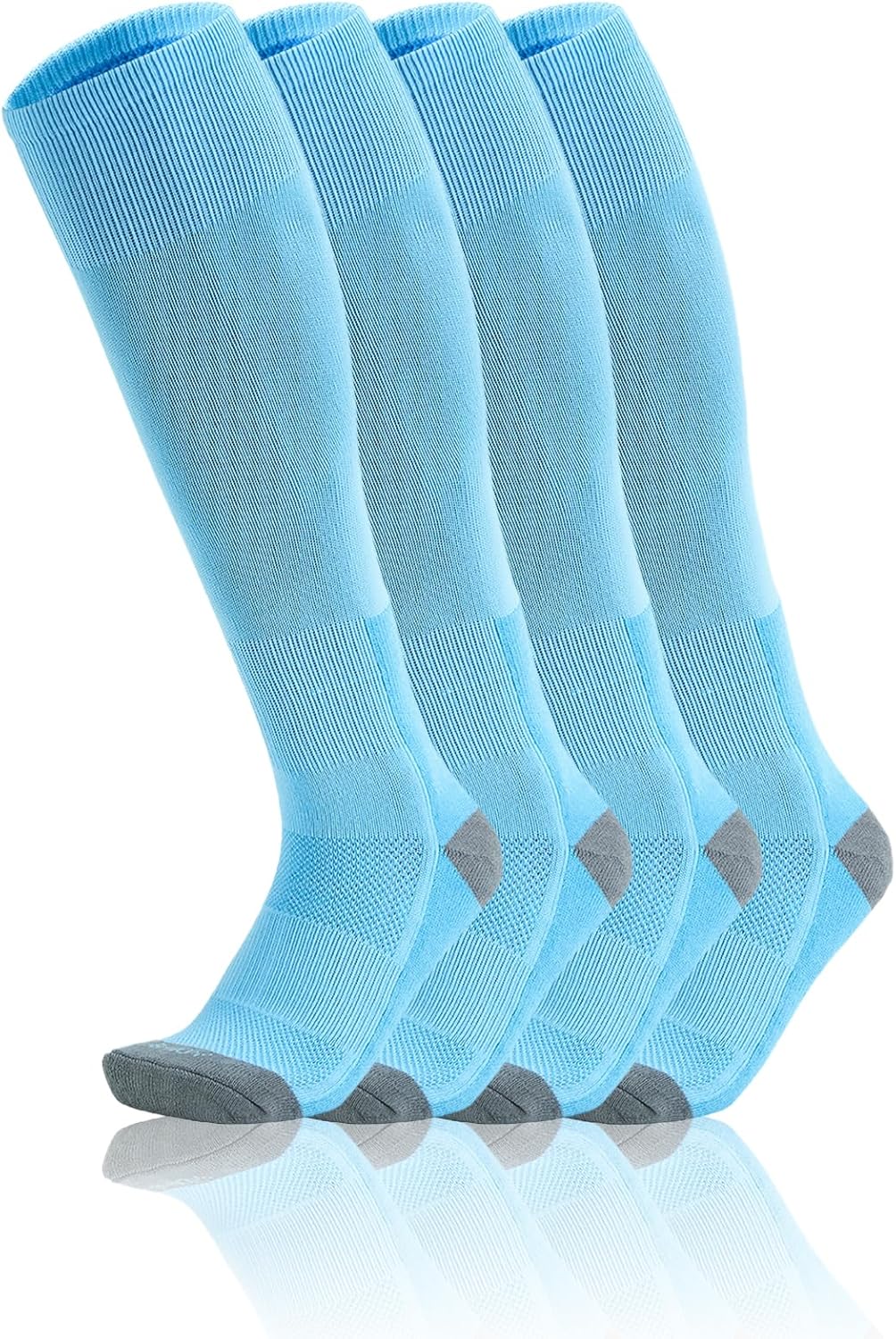 QBK Toddler Baseball Socks Youth Softball Tee Ball Kids Soccer Socks for Boy Girl 2 Pairs