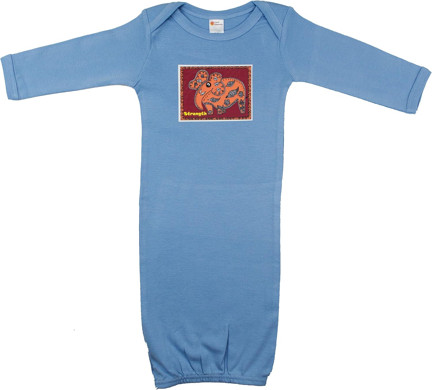 Earth Elements Baby Girls’ Long Sleeve Gown - Strength