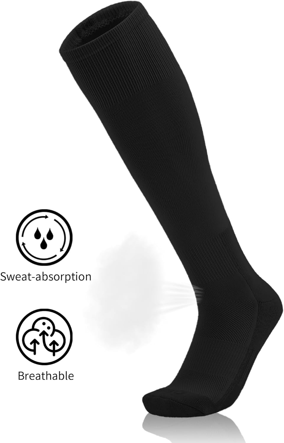 QBK 2 Pairs Toddler To Youth Baseball/Softball Socks - Soccer T-Ball Team Sport Socks For Kids Boys And Girls