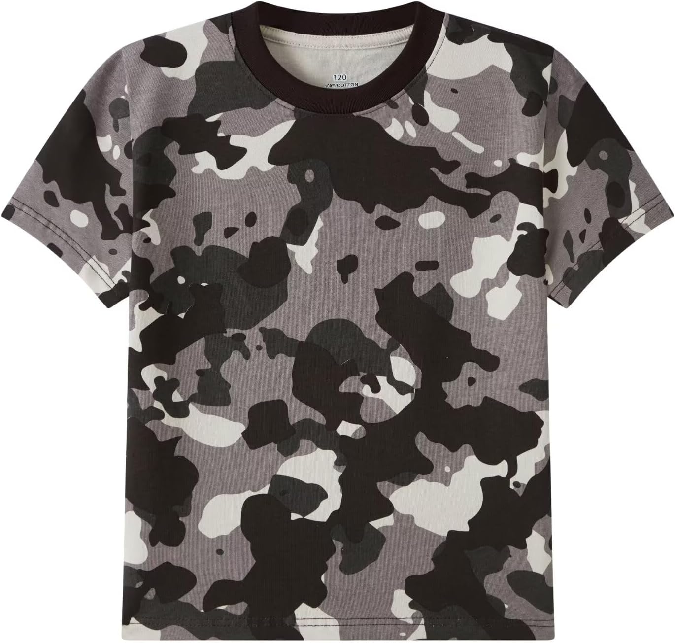 Huata Boys Girls T-Shirt Short Sleeve Crewneck Tee