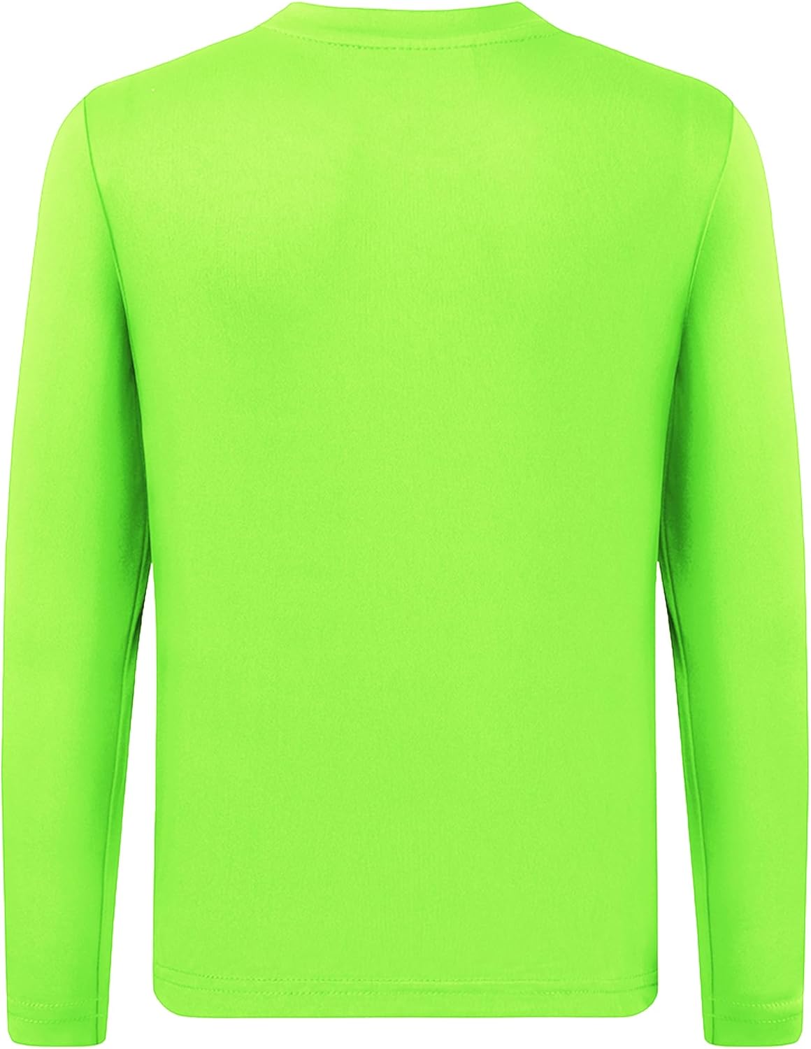 QBK 4T to Youth Neon Shirt Kids UPF 50+ Dry Fit Athletic Long Sleeve T Shirts for Boys and Girls-Moisture Wicking Rash Guard