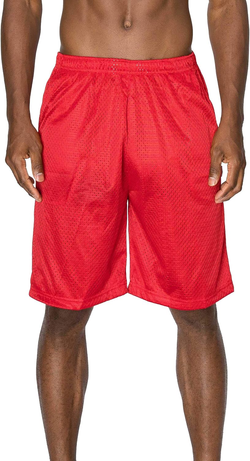 Mens Plain Mesh Shorts