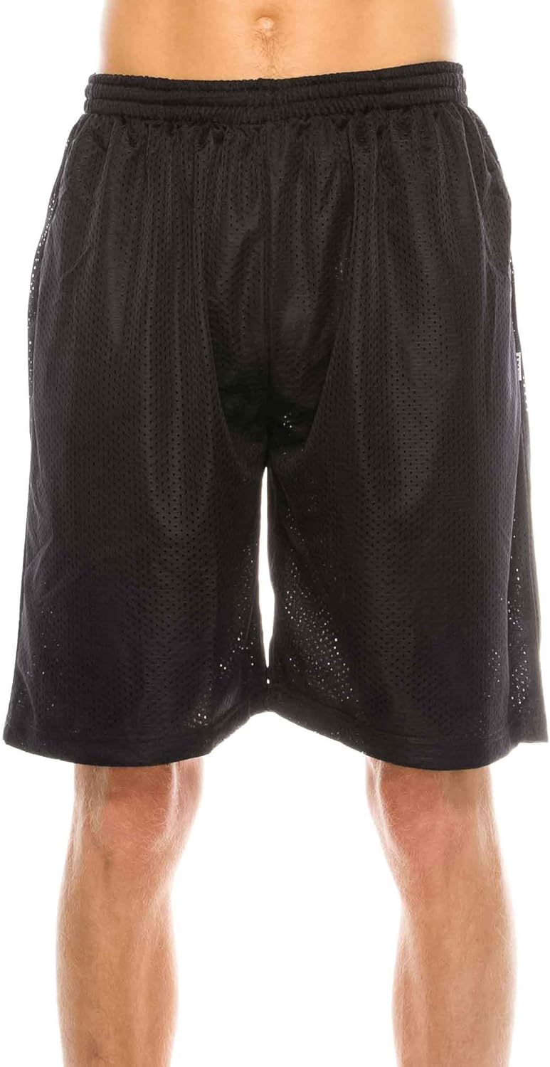 Mens Plain Mesh Shorts