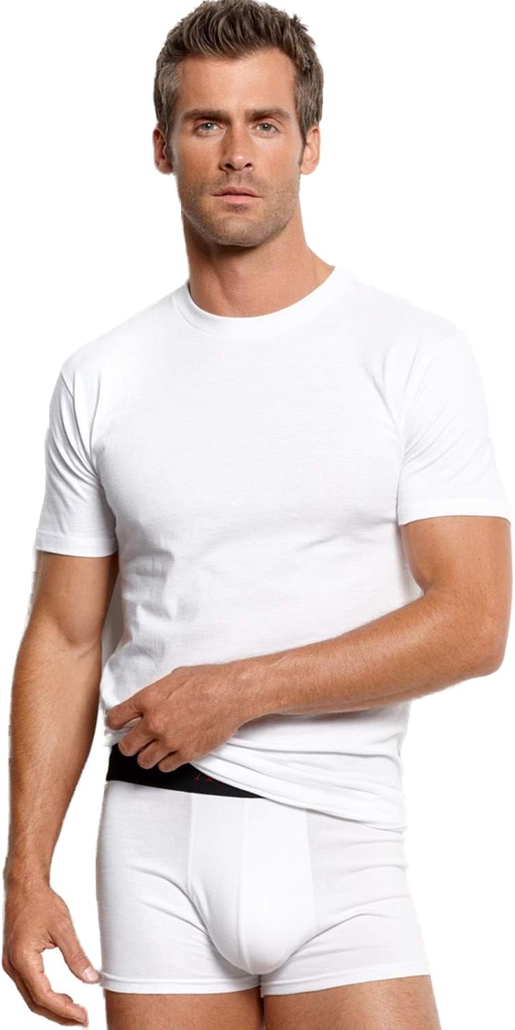 Stafford White Premium Crew Necks Heavyweight Cotton Pack of 3 (X-Large)