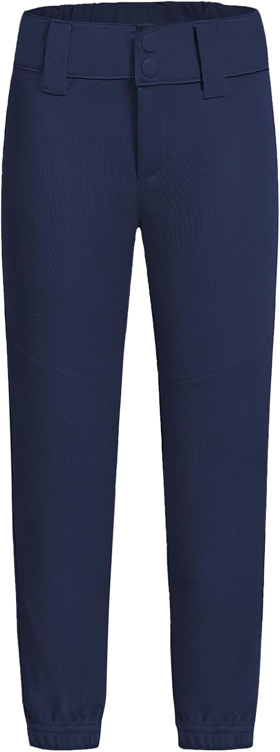 QBK 2T-17Y Toddler Baseball Pants Youth Softball Pants Kids Tee Ball Pants for Boy Girl