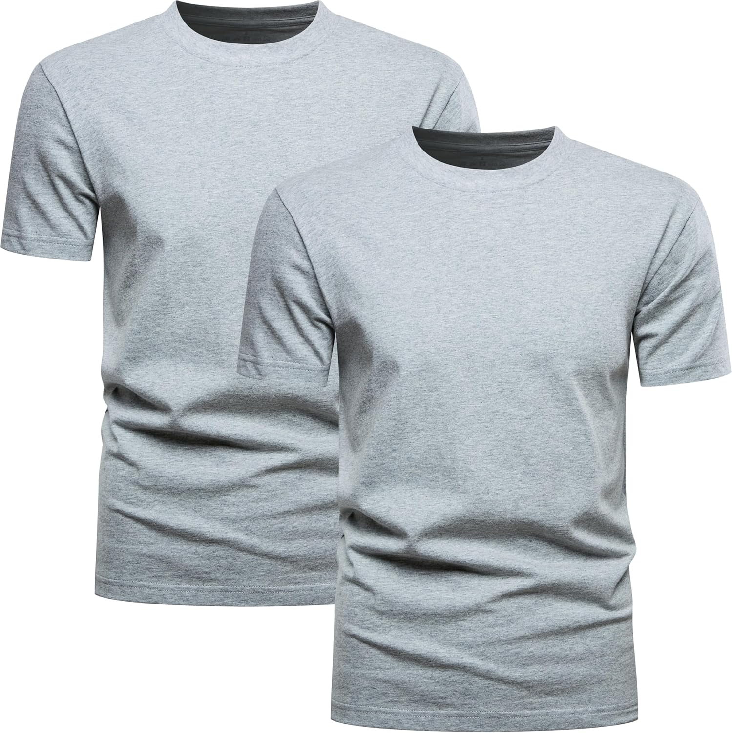 Huata Men's T-Shirt Short Sleeve Crewneck Cotton Tees