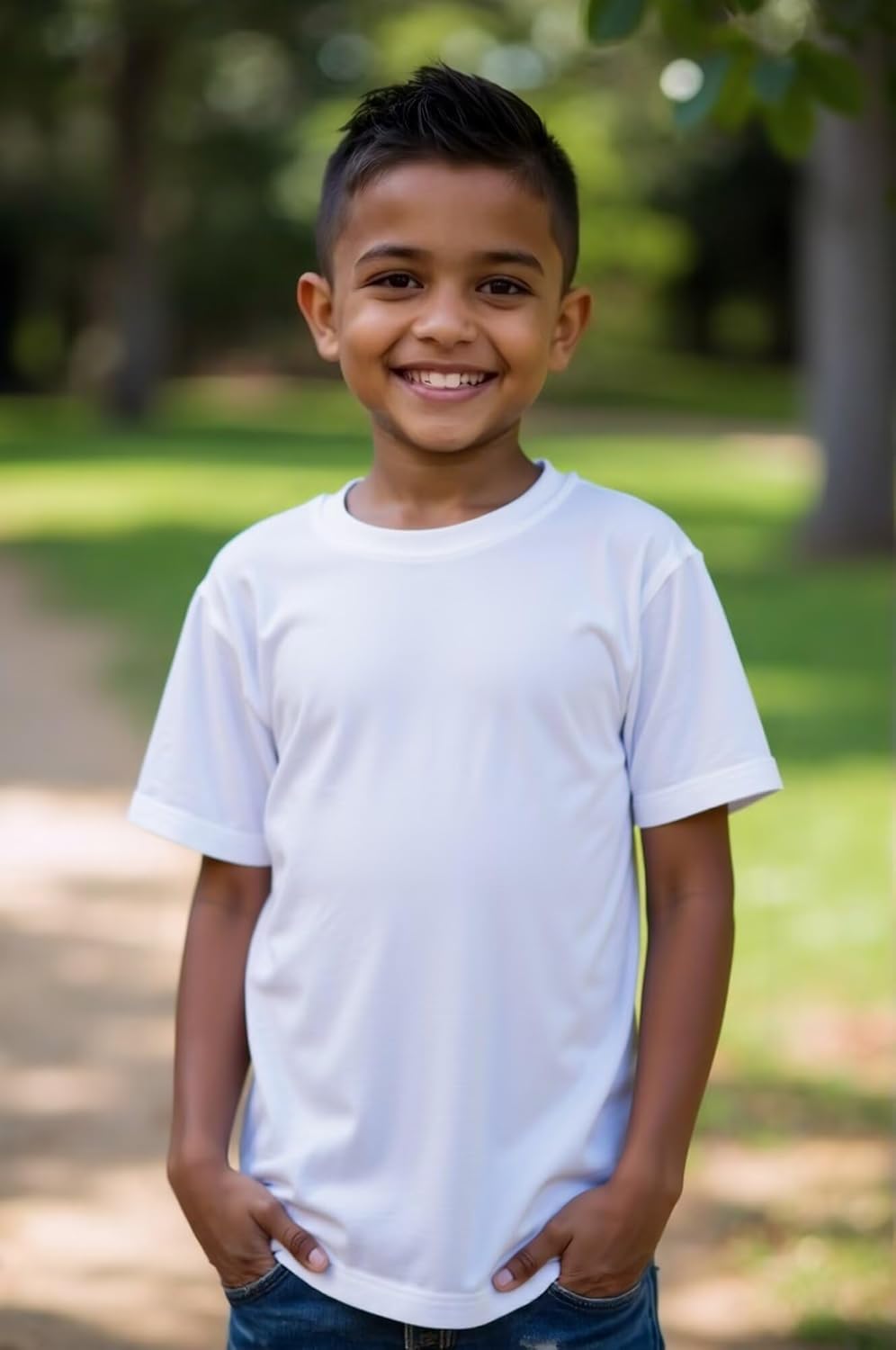 Huata Boys Girls T-Shirt Basic Basic Short Sleeve Crewneck Girls Tee 2 Packs