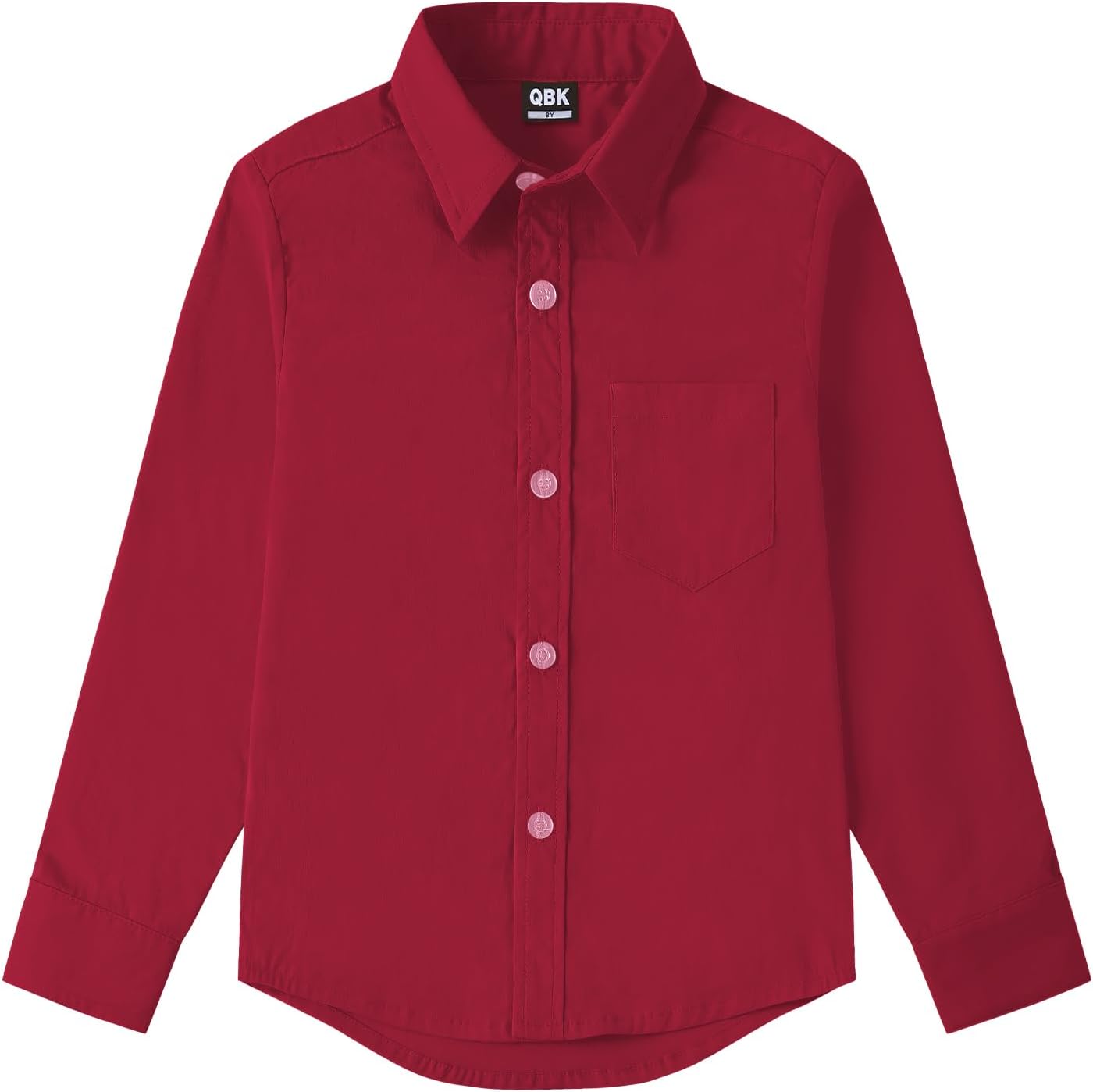 9 Month-16Y Boys' Long Sleeve Button Down Toddler Dress Shirt Oxford Uniform Shirt with Chest Pocket