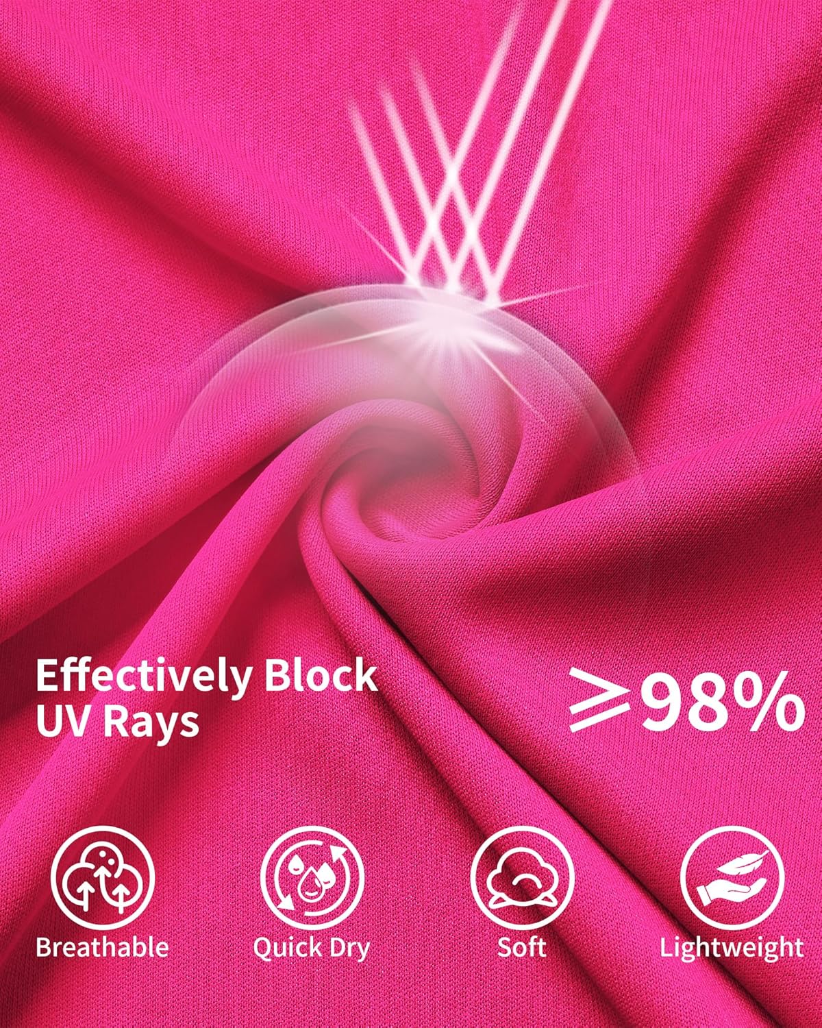 QBK 4T to Youth Neon Shirt Kids UPF 50+ Dry Fit Athletic Long Sleeve T Shirts for Boys and Girls-Moisture Wicking Rash Guard