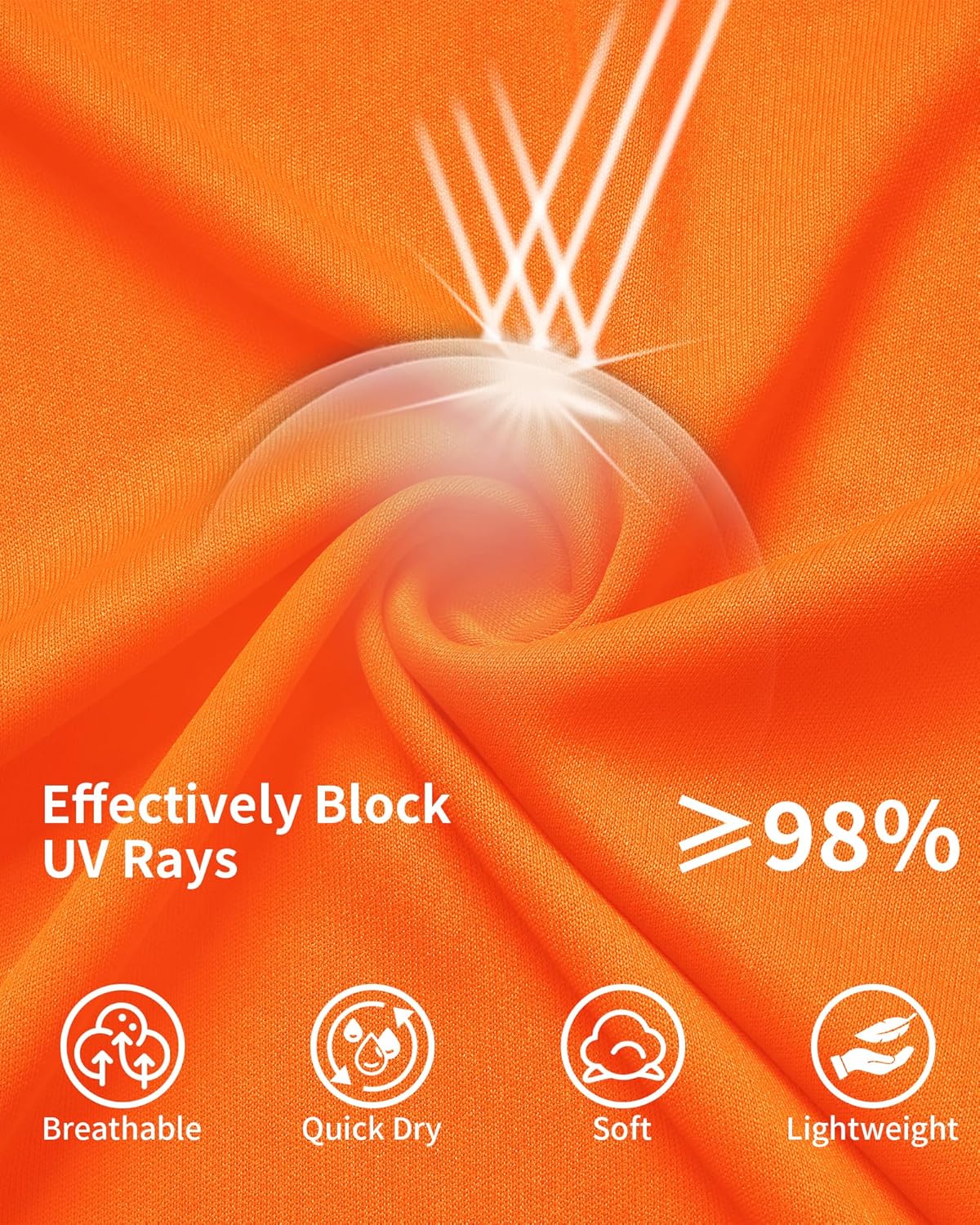 QBK 4T to Youth Neon Shirt Kids UPF 50+ Dry Fit Athletic Long Sleeve T Shirts for Boys and Girls-Moisture Wicking Rash Guard