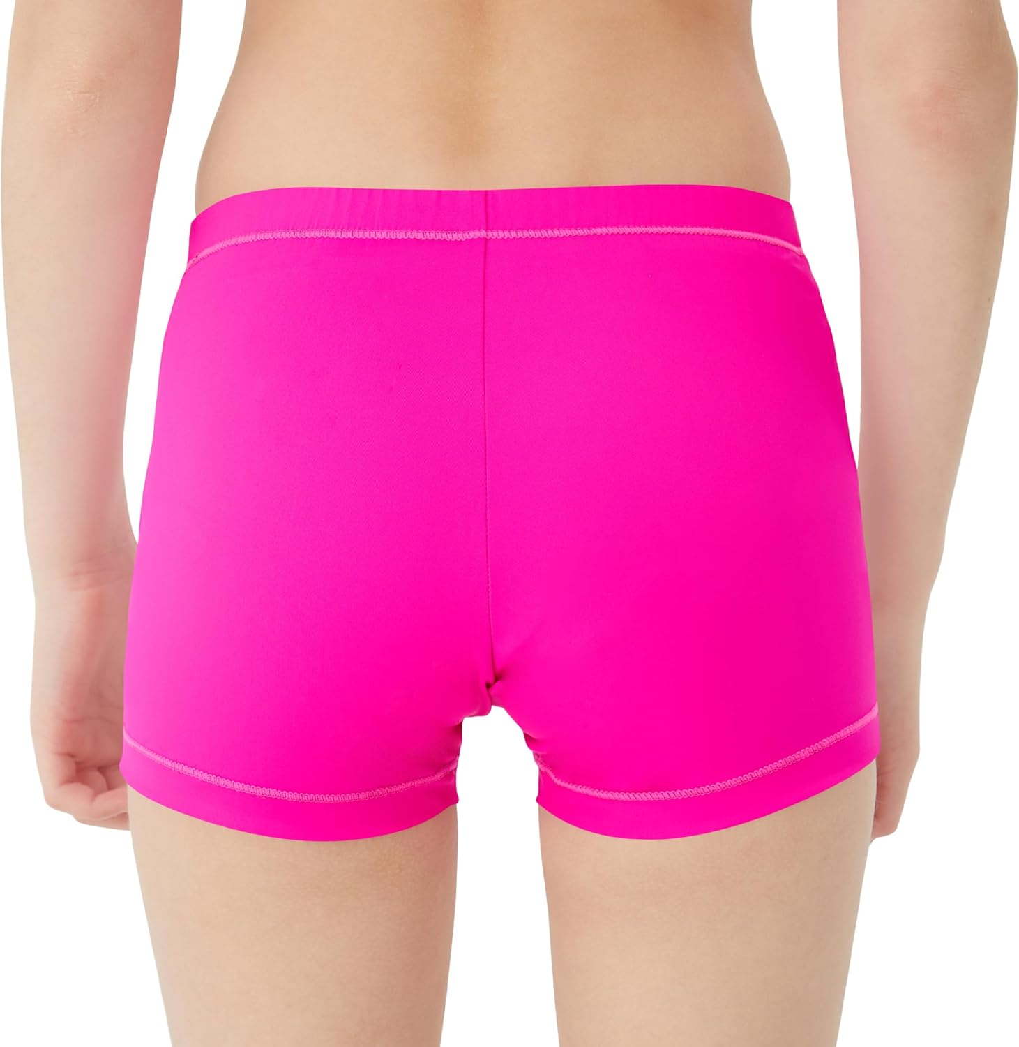 QBK Toddler Girls Swim Shorts 2T-14 Boyshort Swimsuit UPF 50+ Quick Dry Rash Guard Swim Bottoms
