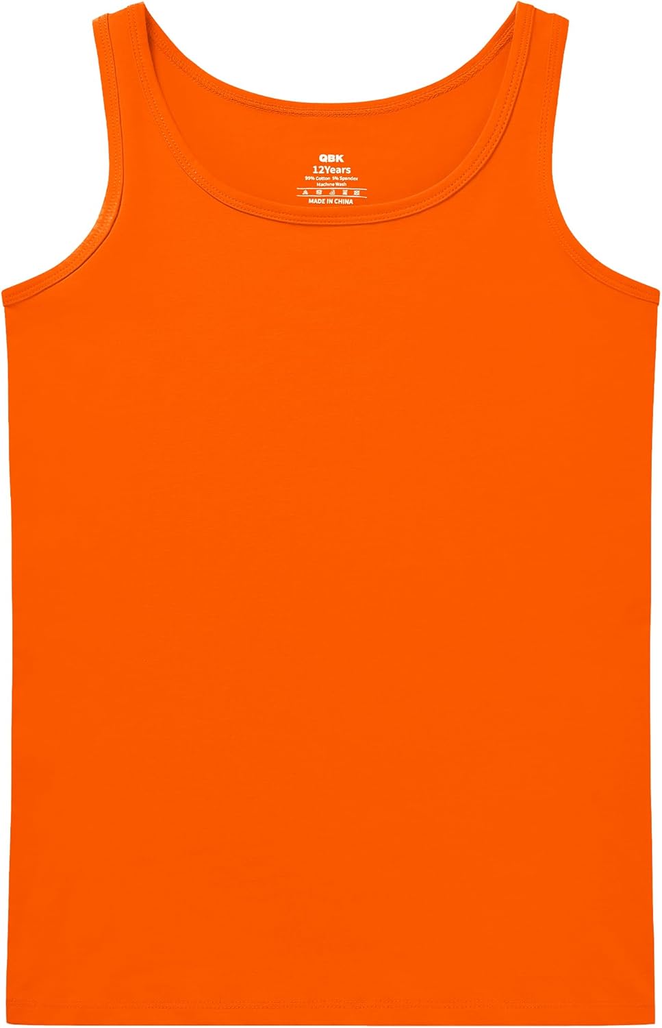 QBK 2T-13Years Girls Tank Tops Cotton Dance Basic Sleeveless Undershirts for Gymnastics Ballet Dancewear