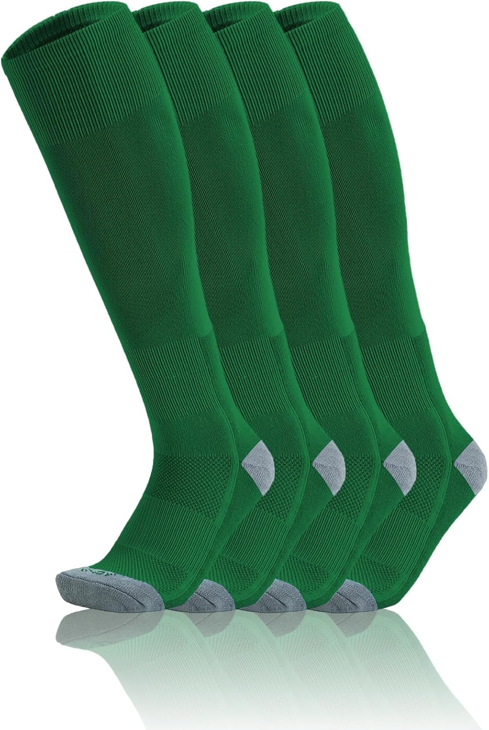 QBK Toddler Baseball Socks Youth Softball Tee Ball Kids Soccer Socks for Boy Girl 2 Pairs