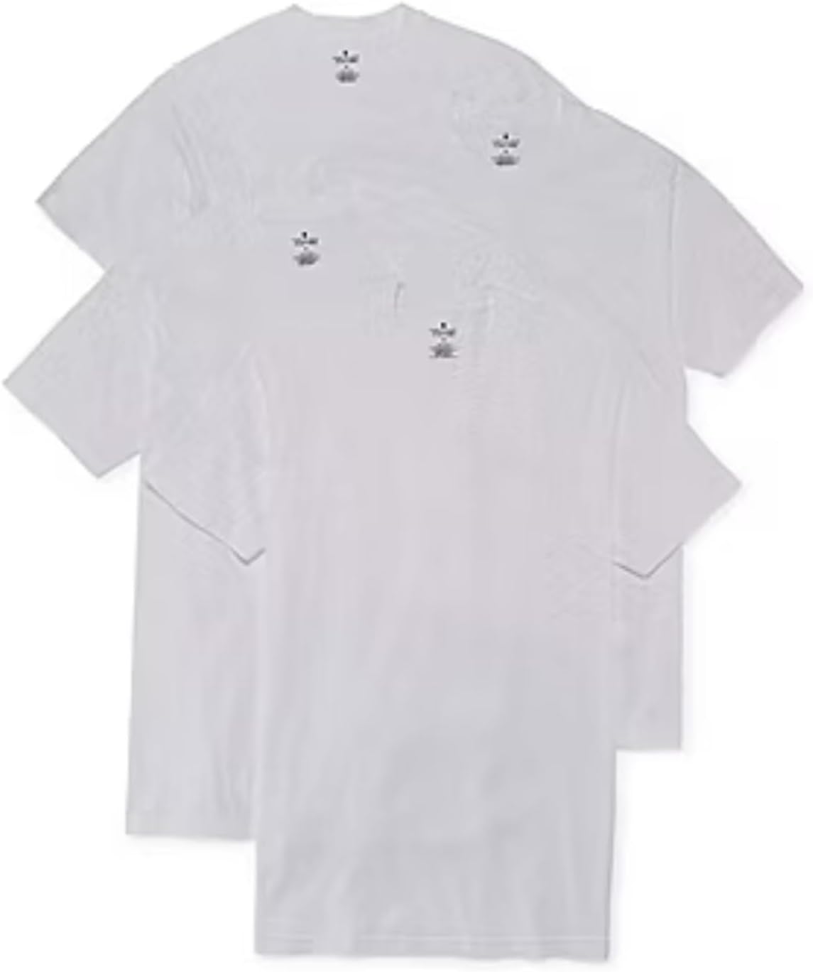 Stafford 4-Pack Men's Ultra Soft 100% Cotton Crew-Neck T-Shirt White