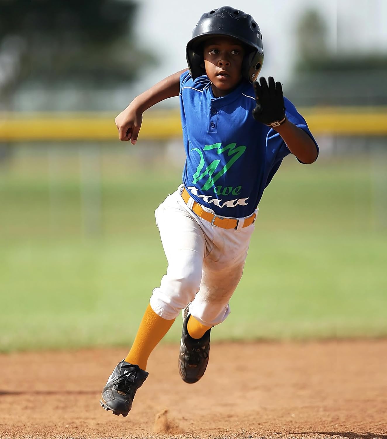 QBK Youth Baseball Socks & Belt Combo Set for Kids 2-16 Years -Softball/Tee Ball Accessories (1 Pair + 1 Belt, Unisex)