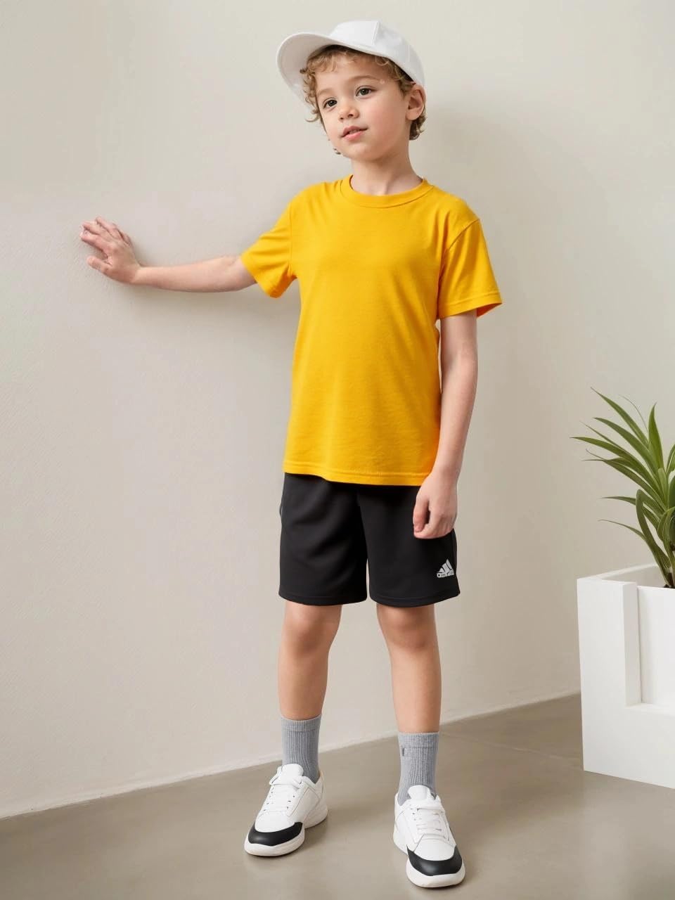 Huata Boys Girls T-Shirt Short Sleeve Crewneck Tee