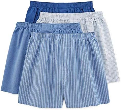 Stafford 4 Pack Woven Cotton Boxers