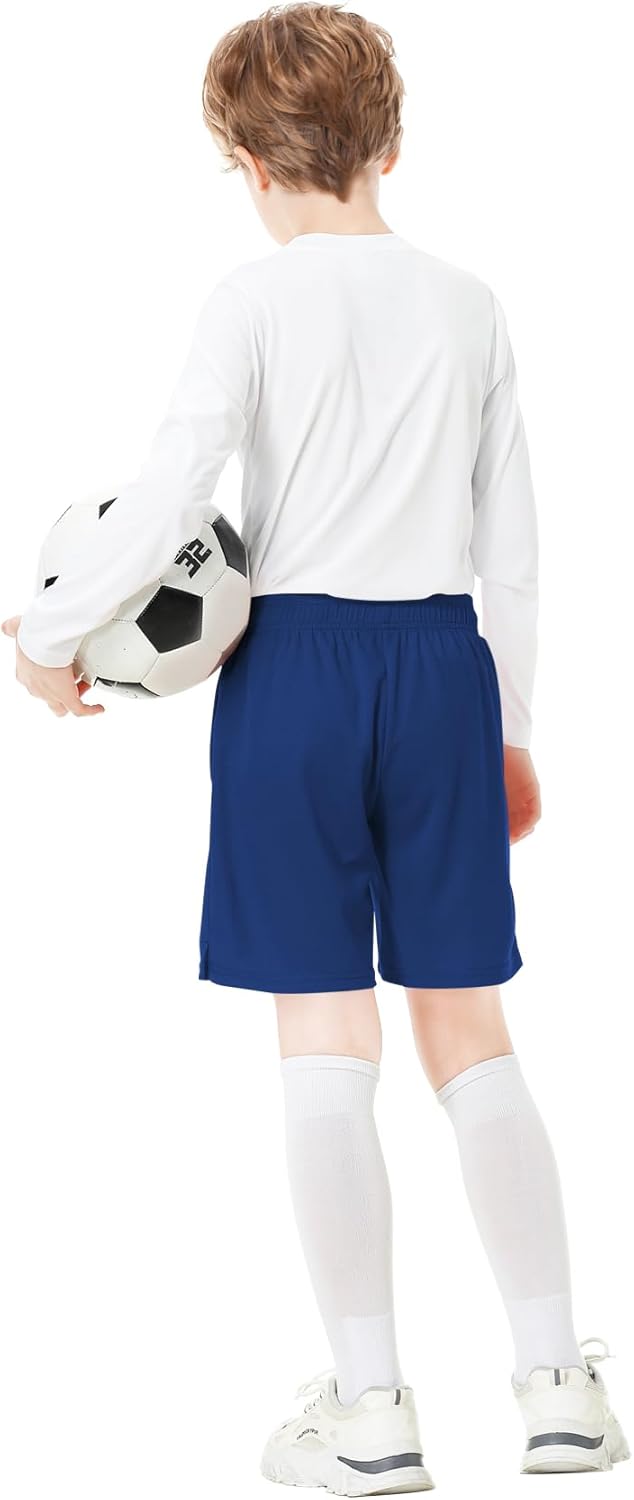 QBK Toddler to Youth Athletic Shorts for Boys and Girls Soccer Basketball Sports