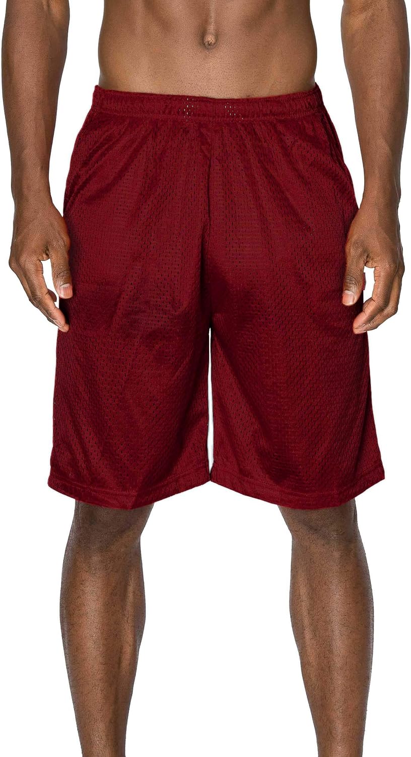 Mens Plain Mesh Shorts
