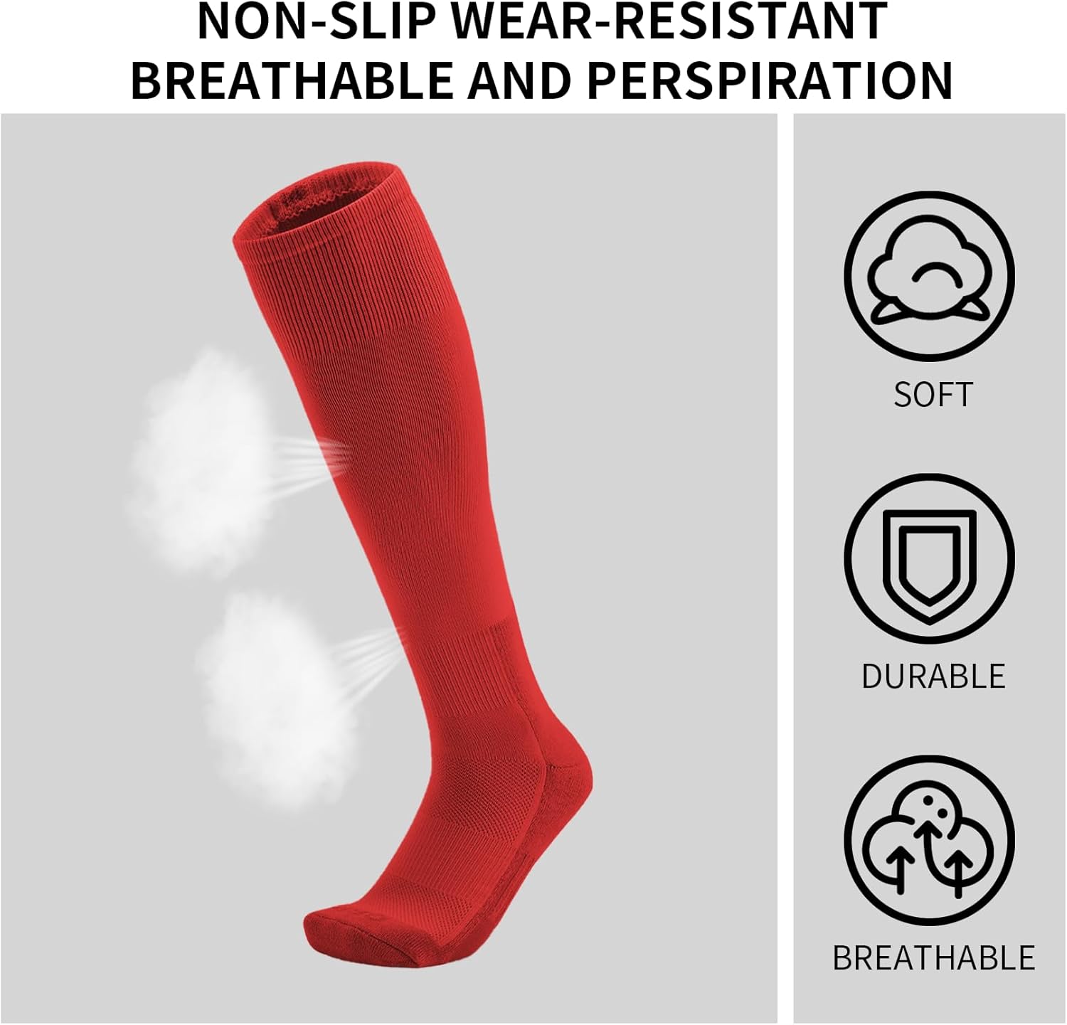 QBK 2 Pairs Toddler To Youth Baseball/Softball Socks - Soccer T-Ball Team Sport Socks For Kids Boys And Girls