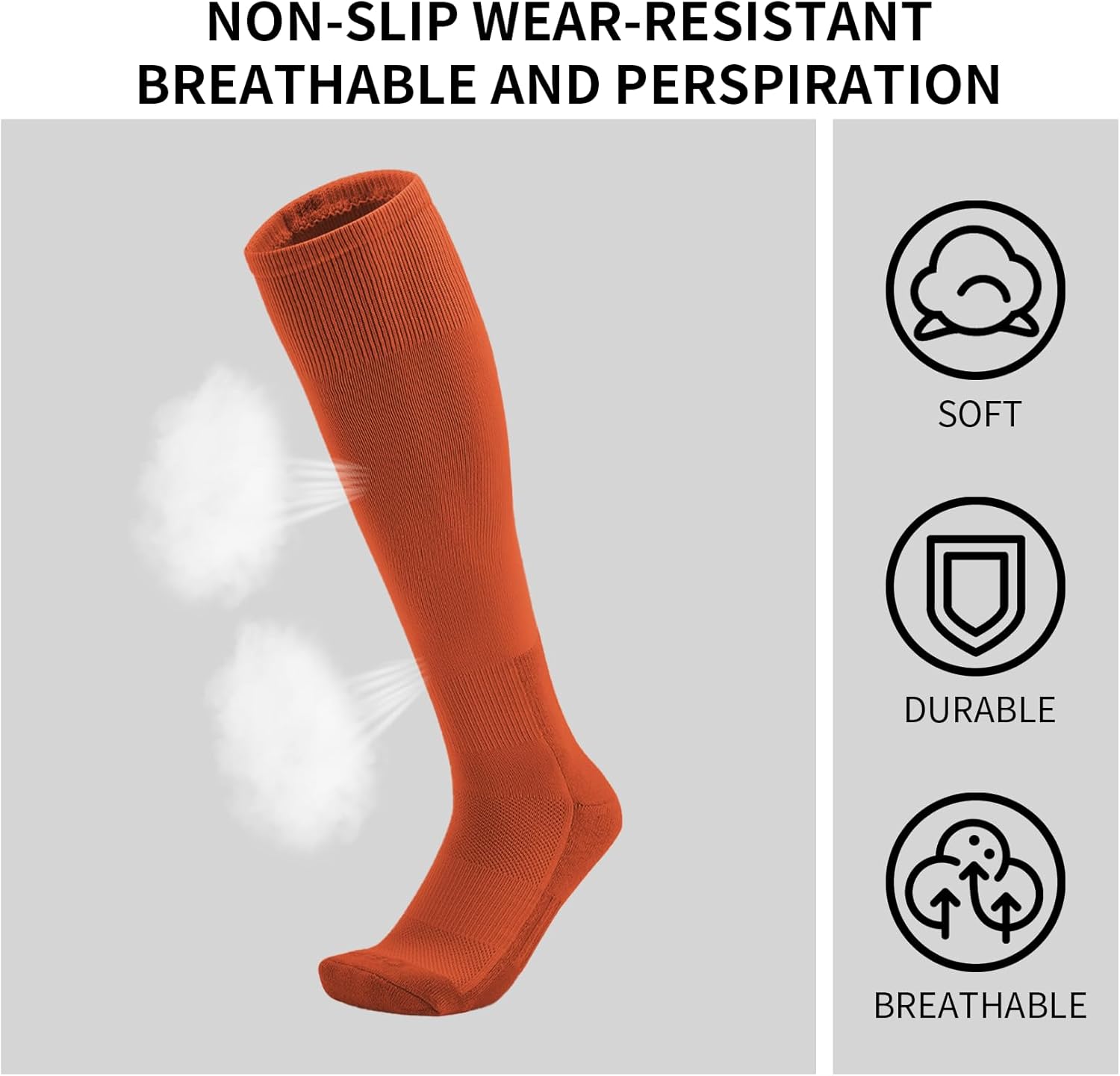 QBK 2 Pairs Toddler To Youth Baseball/Softball Socks - Soccer T-Ball Team Sport Socks For Kids Boys And Girls