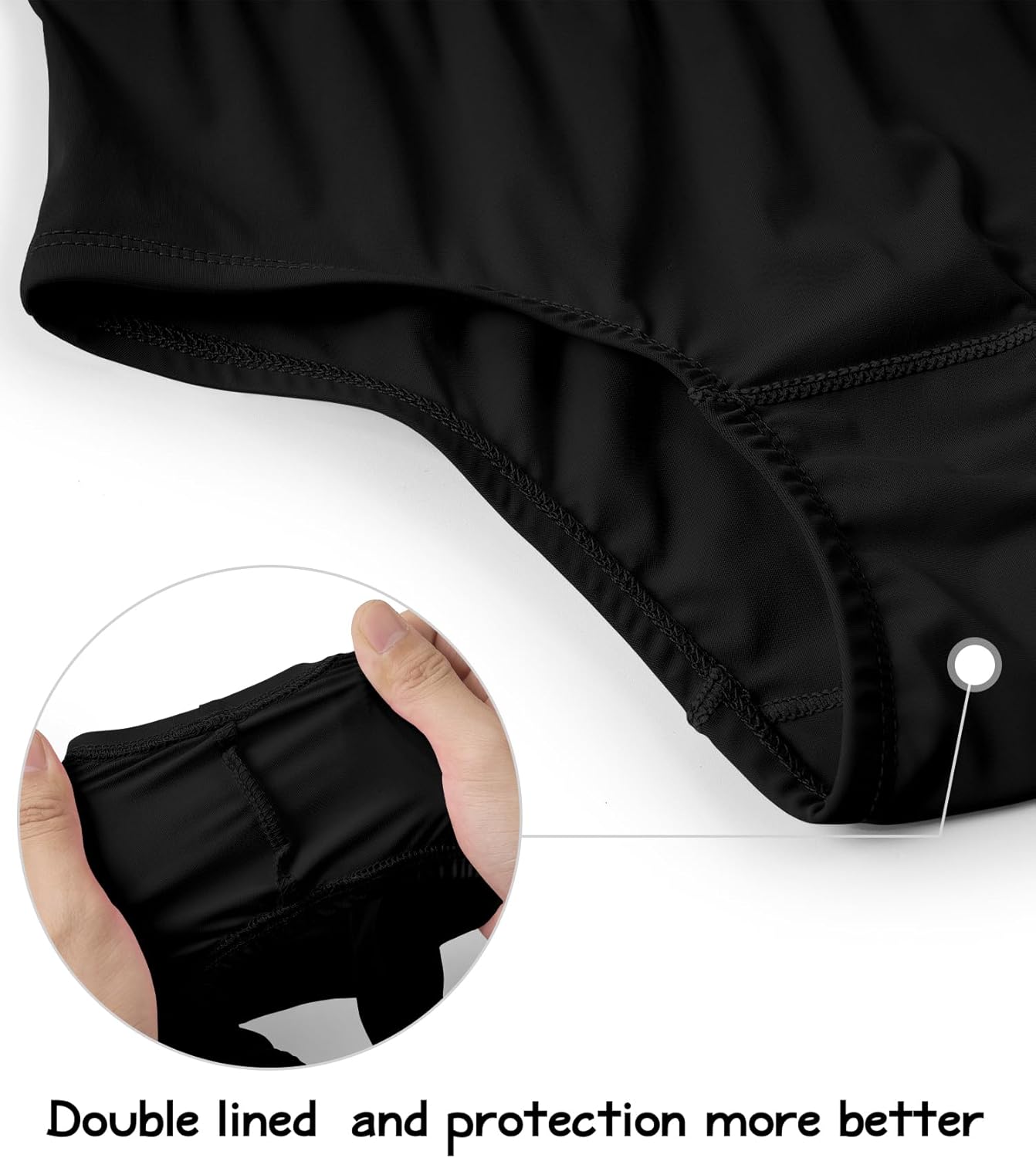 QBK Girls' Swimming Bottom Suit Swim Brief UPF50+ Rash Guard Swimsuit Sun Protection Quick Dry (2t-14Years)