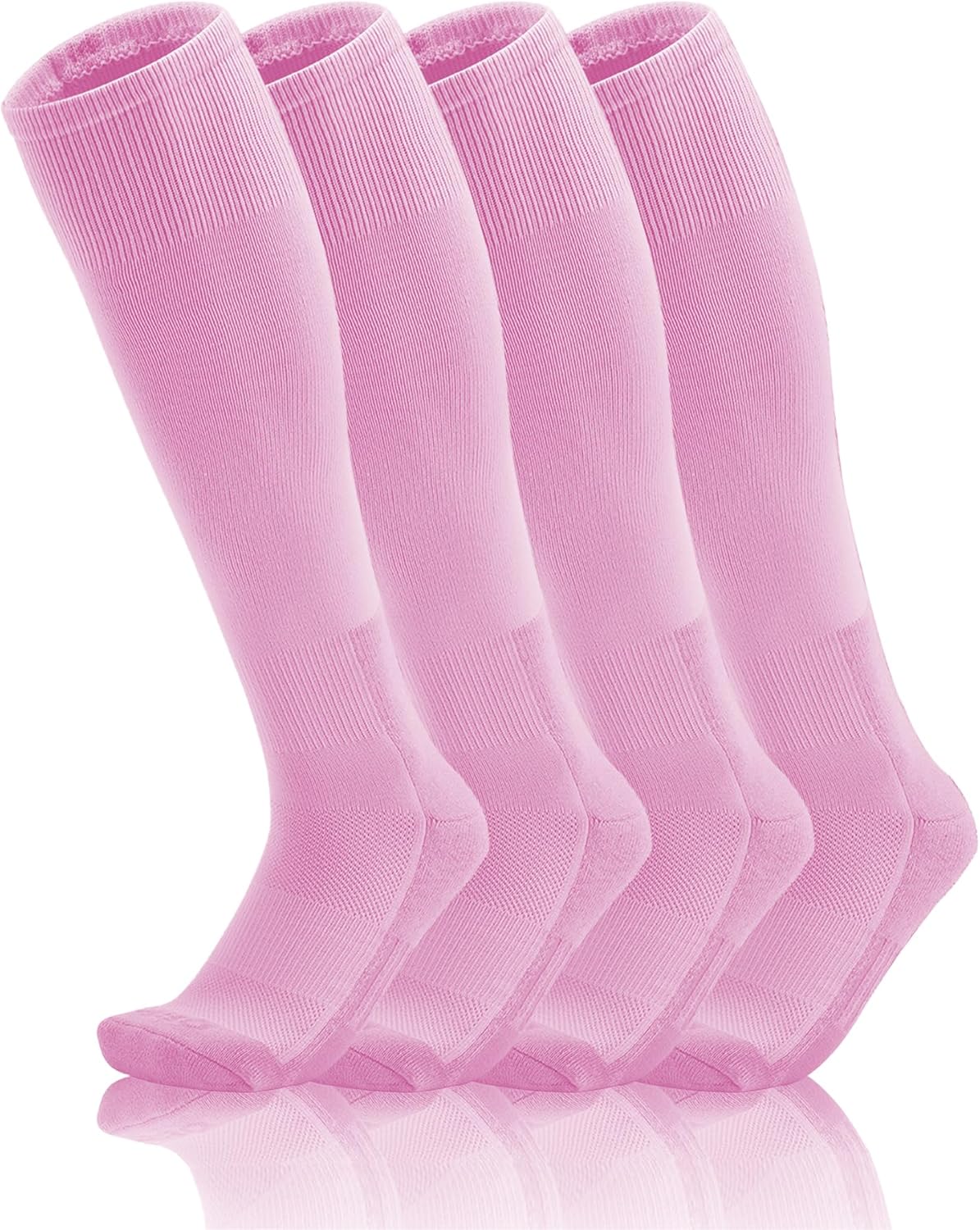 QBK 2 Pairs Toddler To Youth Baseball/Softball Socks - Soccer T-Ball Team Sport Socks For Kids Boys And Girls