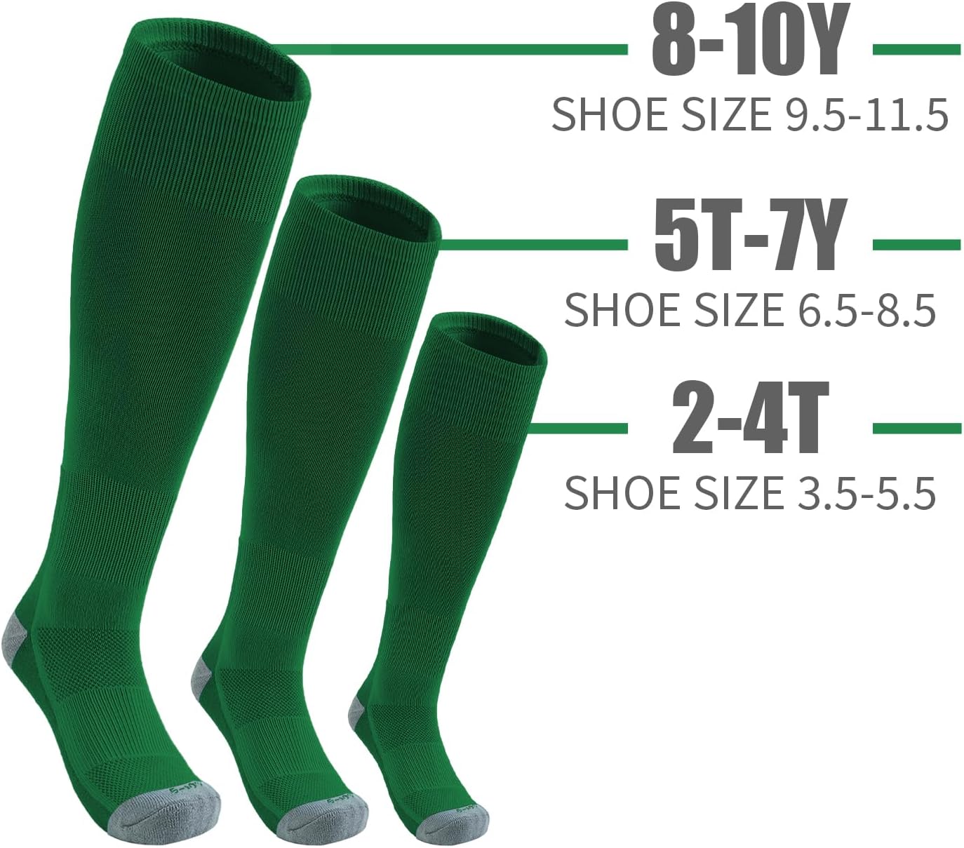 QBK Youth Baseball Socks & Belt Combo Set for Kids 2-16 Years -Softball/Tee Ball Accessories (1 Pair + 1 Belt, Unisex)