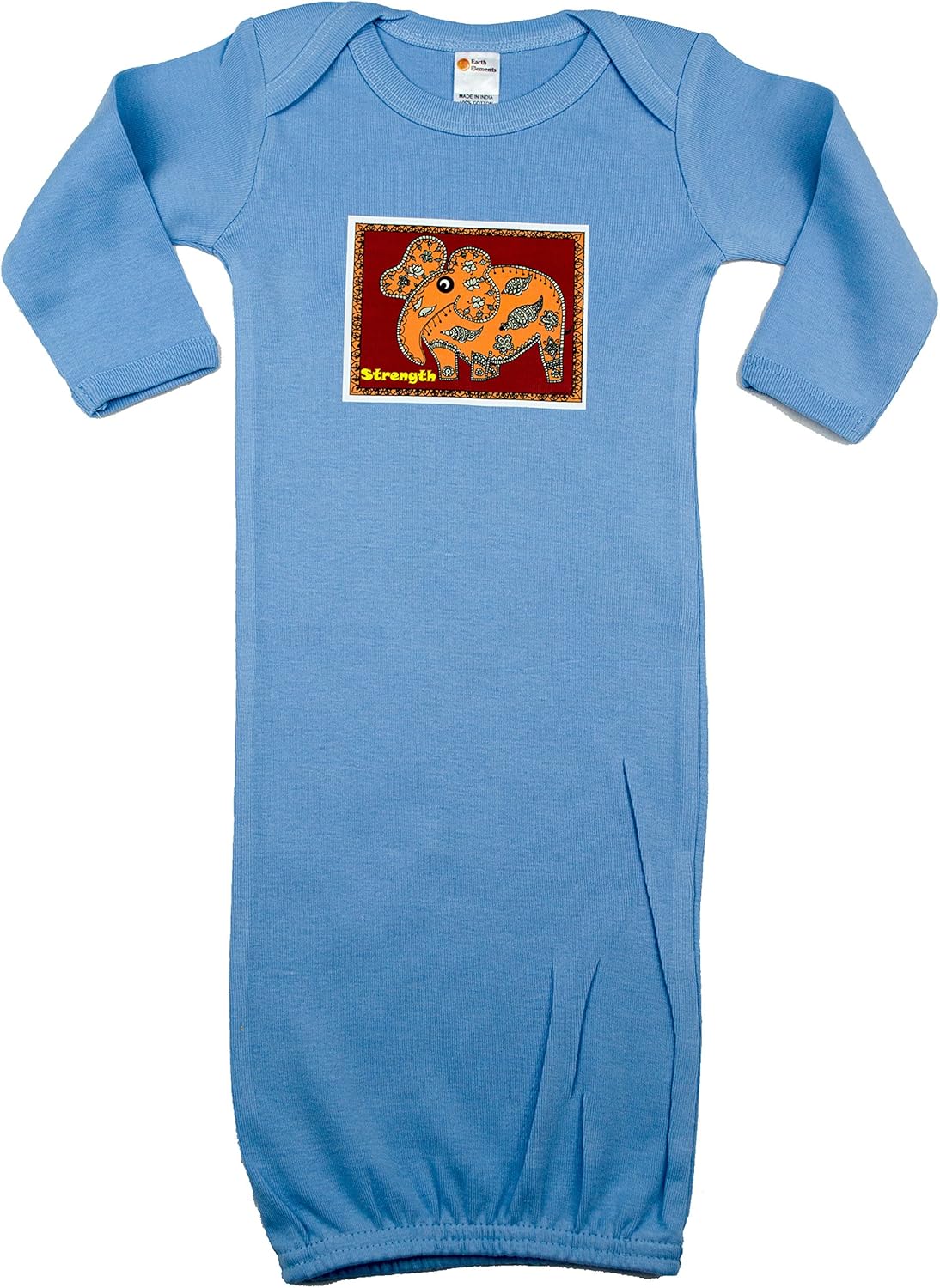 Earth Elements Baby Girls’ Long Sleeve Gown - Strength