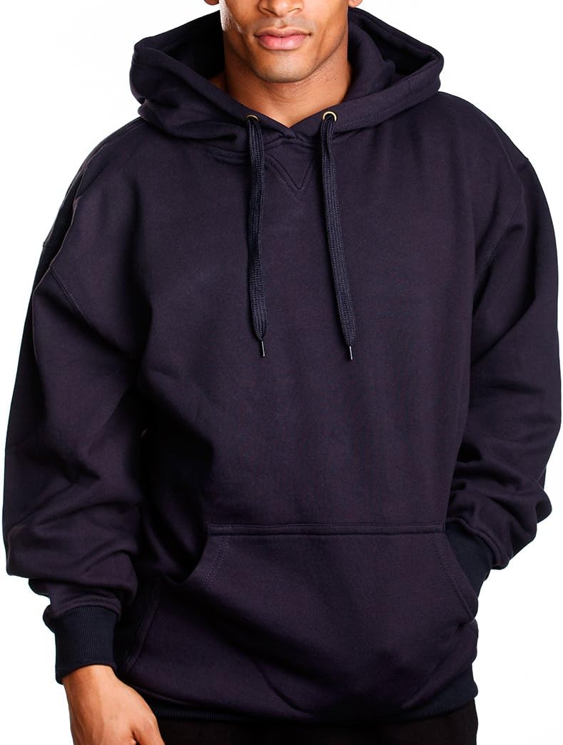PRO 5 Mens Heavy Weight Fleece Pullover Hoodie