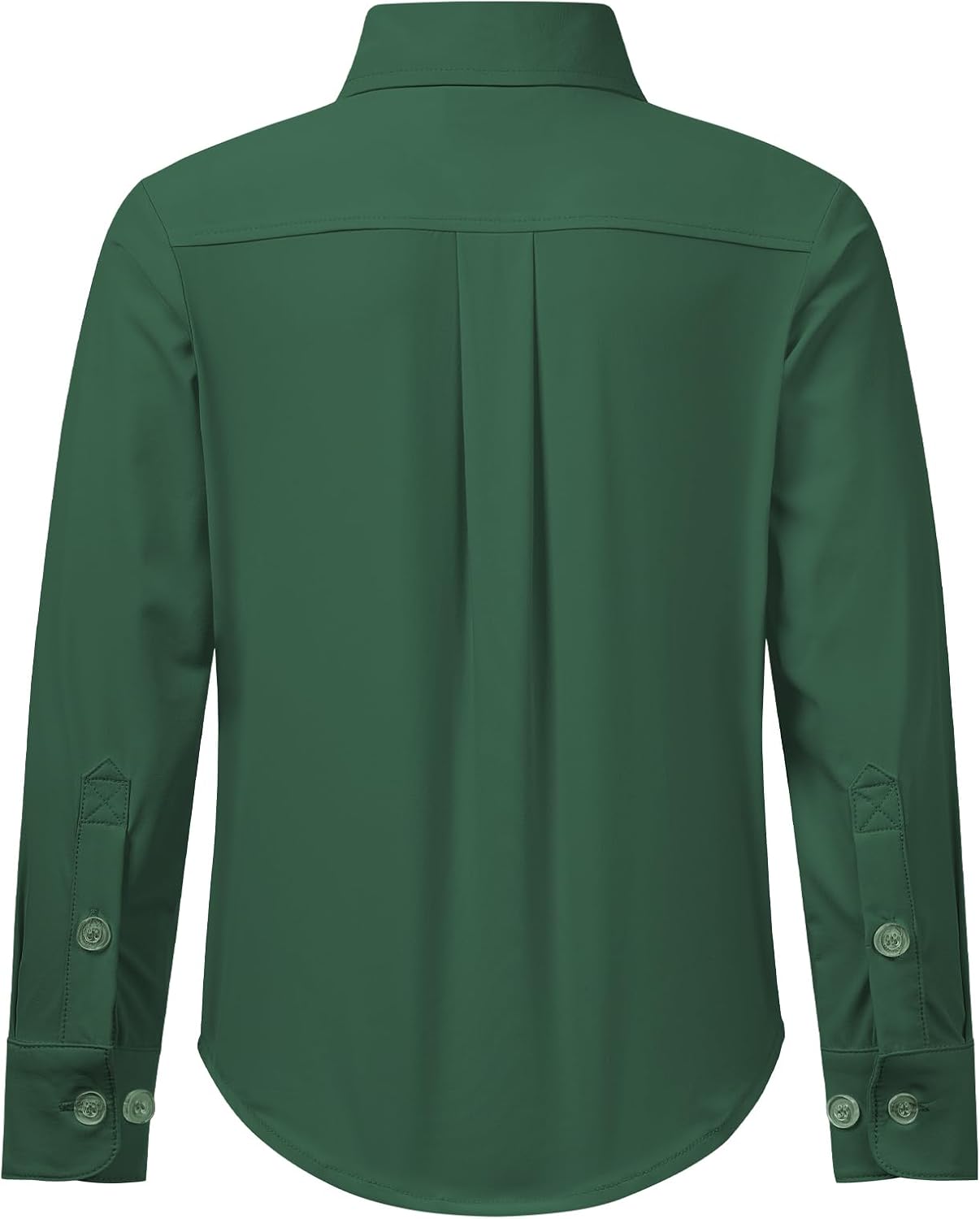 2T-16Y Boys' Stretch Long Sleeve Button Down Toddler Dress Shirt Wrinkle Free Oxford Uniform Shirt with Chest Pocket