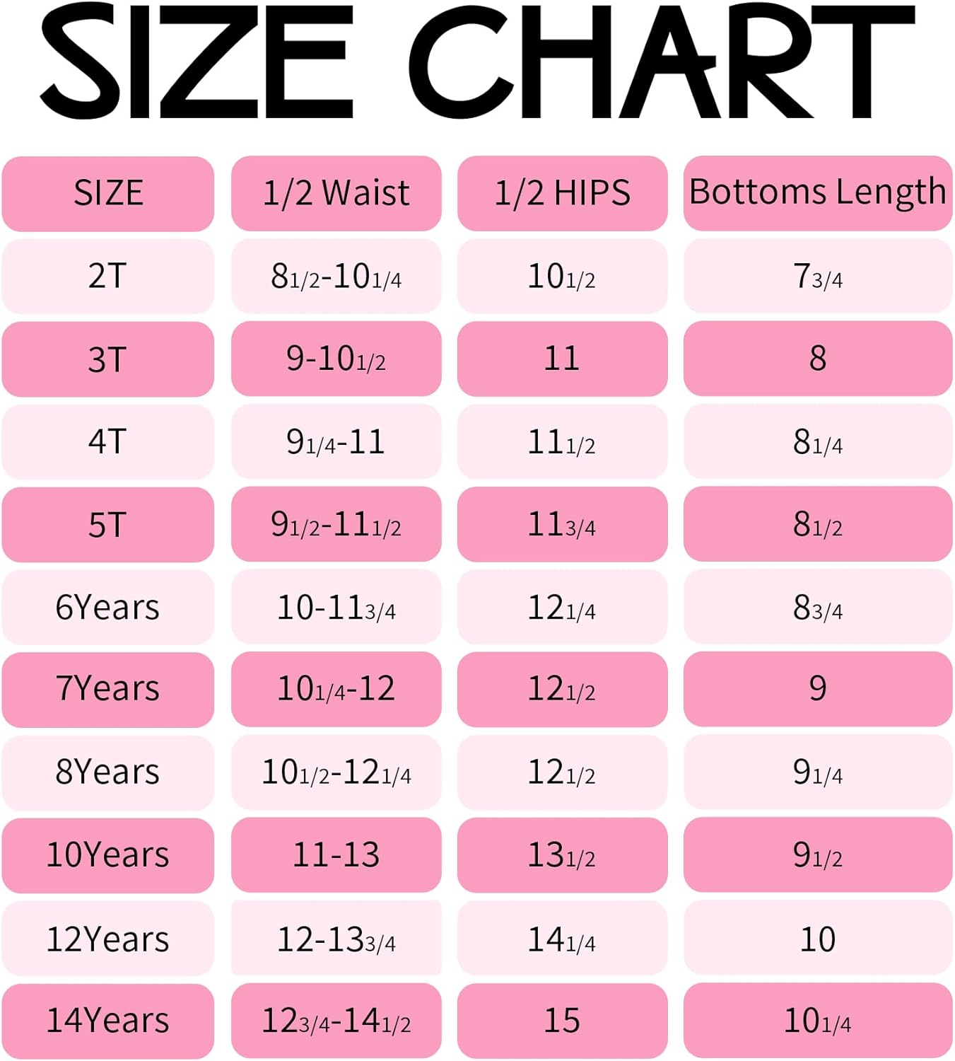 QBK Girls' Swimming Bottom Suit Swim Brief UPF50+ Rash Guard Swimsuit Sun Protection Quick Dry (2t-14Years)