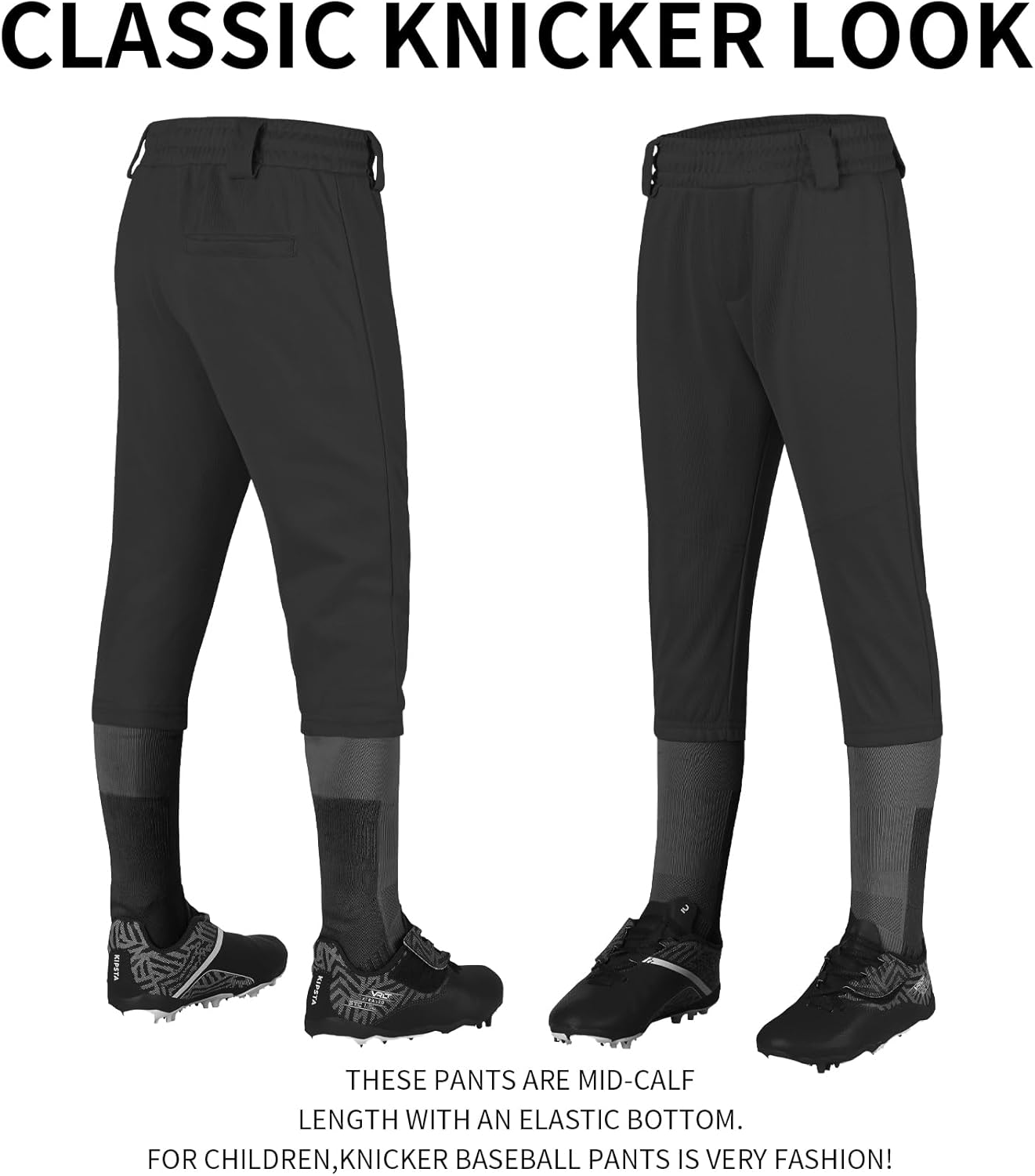 QBK 2T/3T/4T/5T to Youth Toddler Boys Knicker Baseball Pants Girl Softball Pants Kids Tee Ball Pants