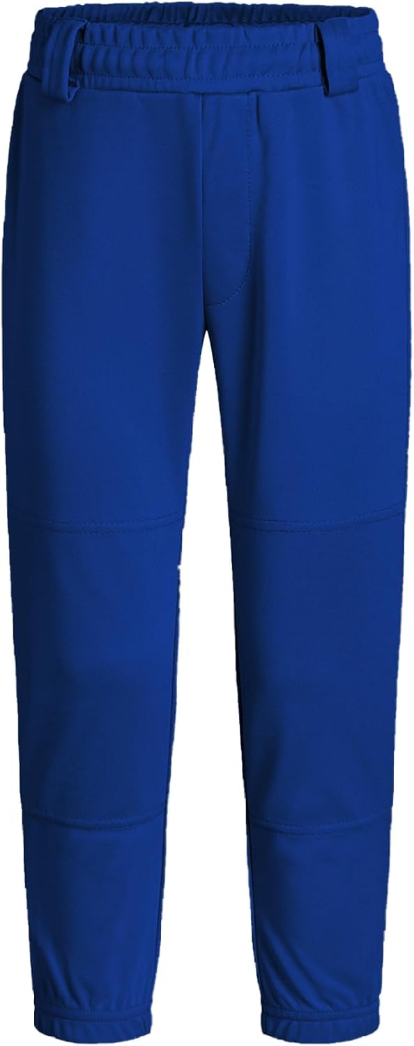QBK 2T/3T/4T/5T to Youth Toddler Boys Baseball Pants Girl Softball Pants Kids Tee Ball Pants with Side Piping/Braid