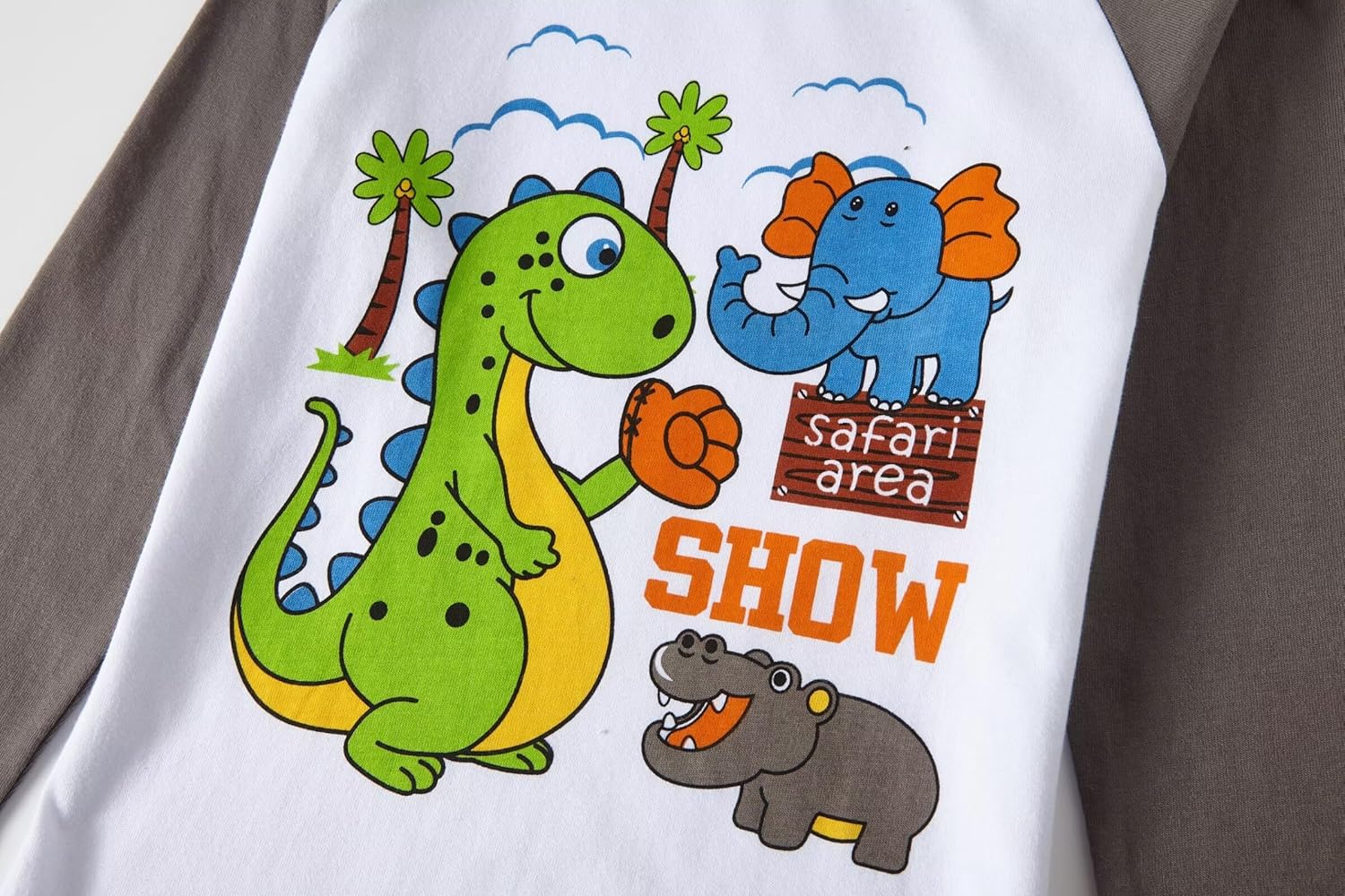 Huata 2 Packs Boys Girls T-Shirt Long Sleeve Crewneck Tee