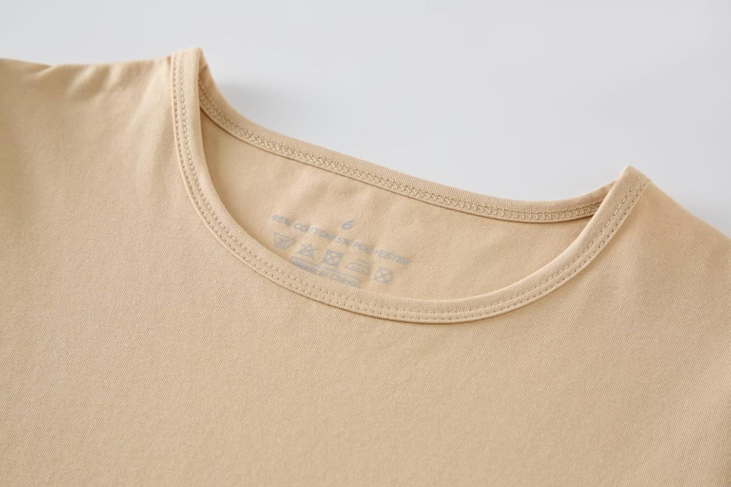 Huata Girls Short Puff Sleeve Tee Basic T-Shirt 2 Packs Crewneck