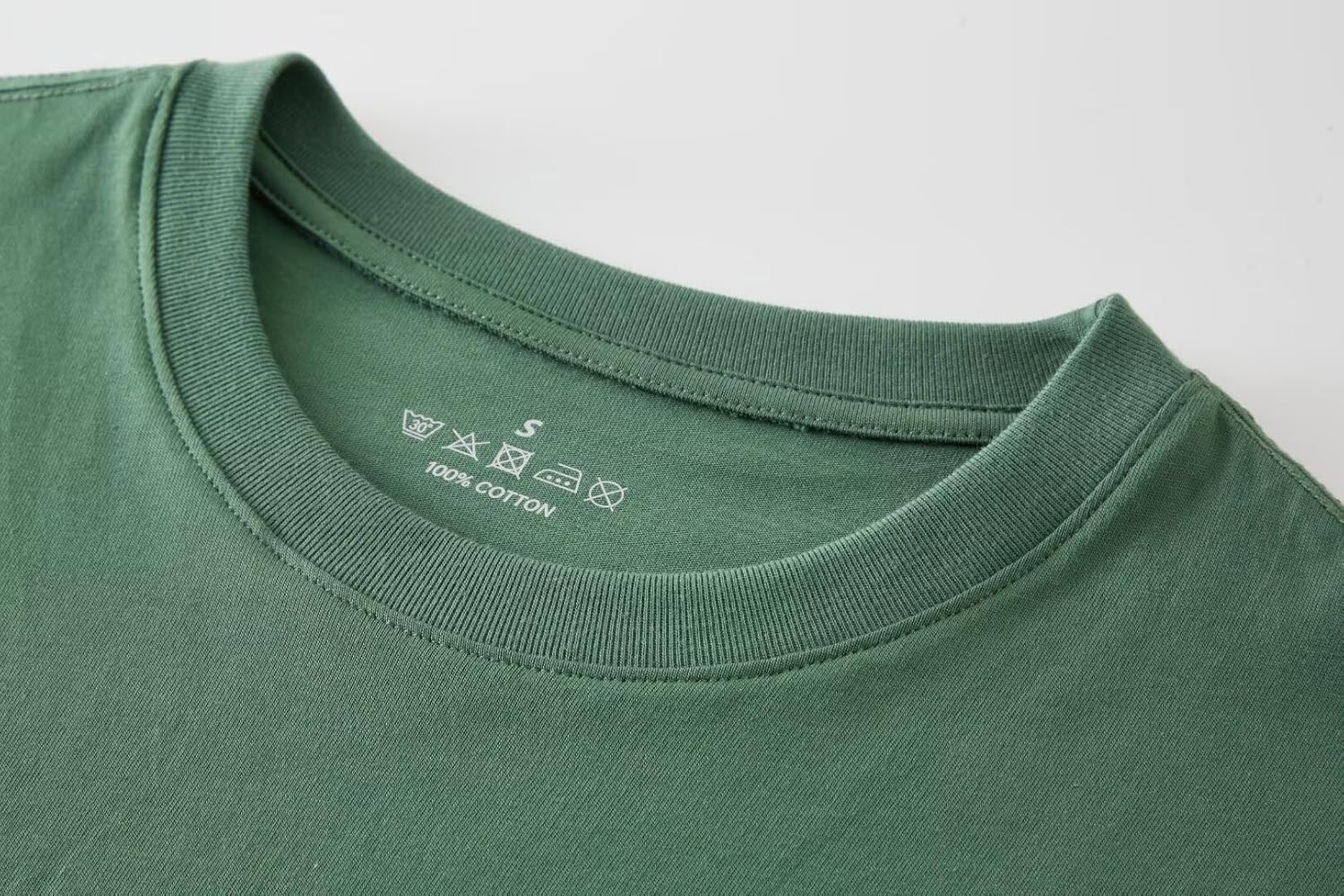 Huata Men's T-Shirt Long Sleeve Crewneck Cotton Tees