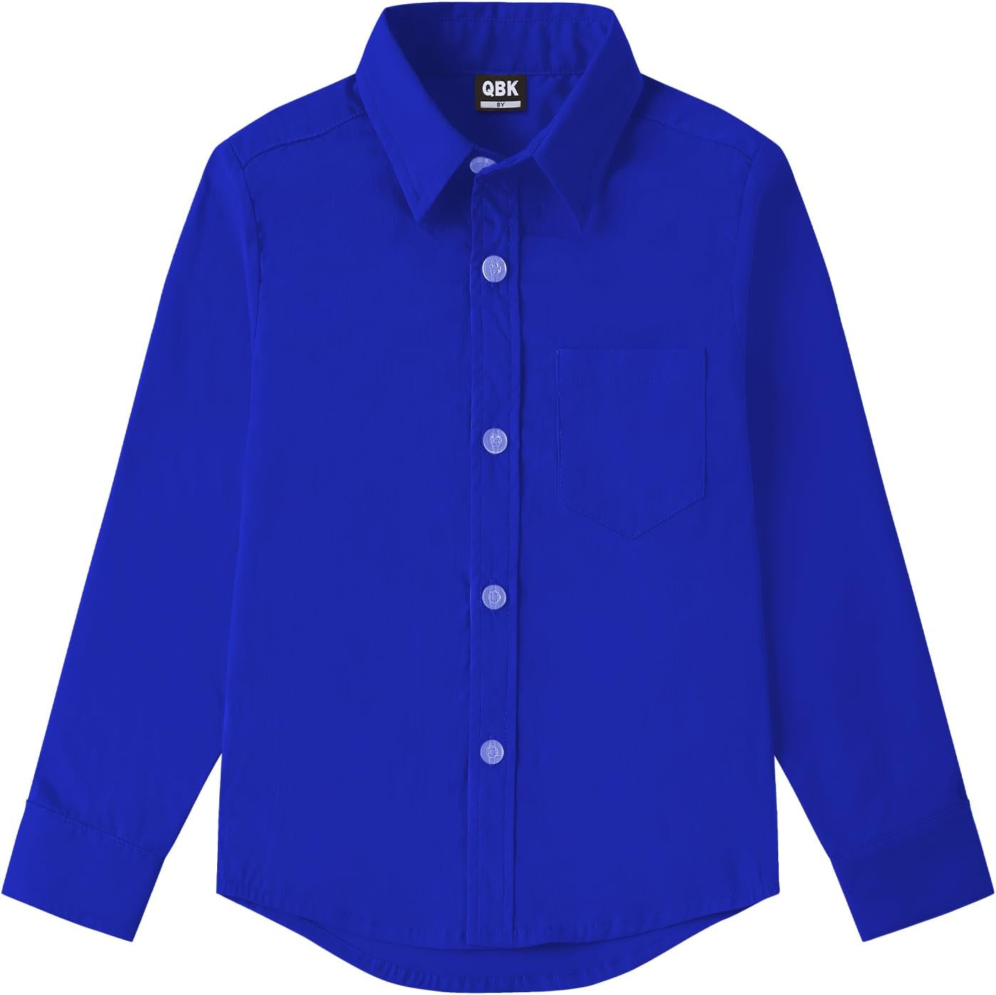 9 Month-16Y Boys' Long Sleeve Button Down Toddler Dress Shirt Oxford Uniform Shirt with Chest Pocket