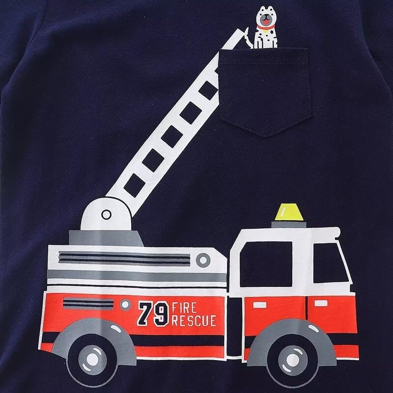 Huata Baby Toddler Boys T-Shirt 2 Packs Short Sleeve Crewneck Tee