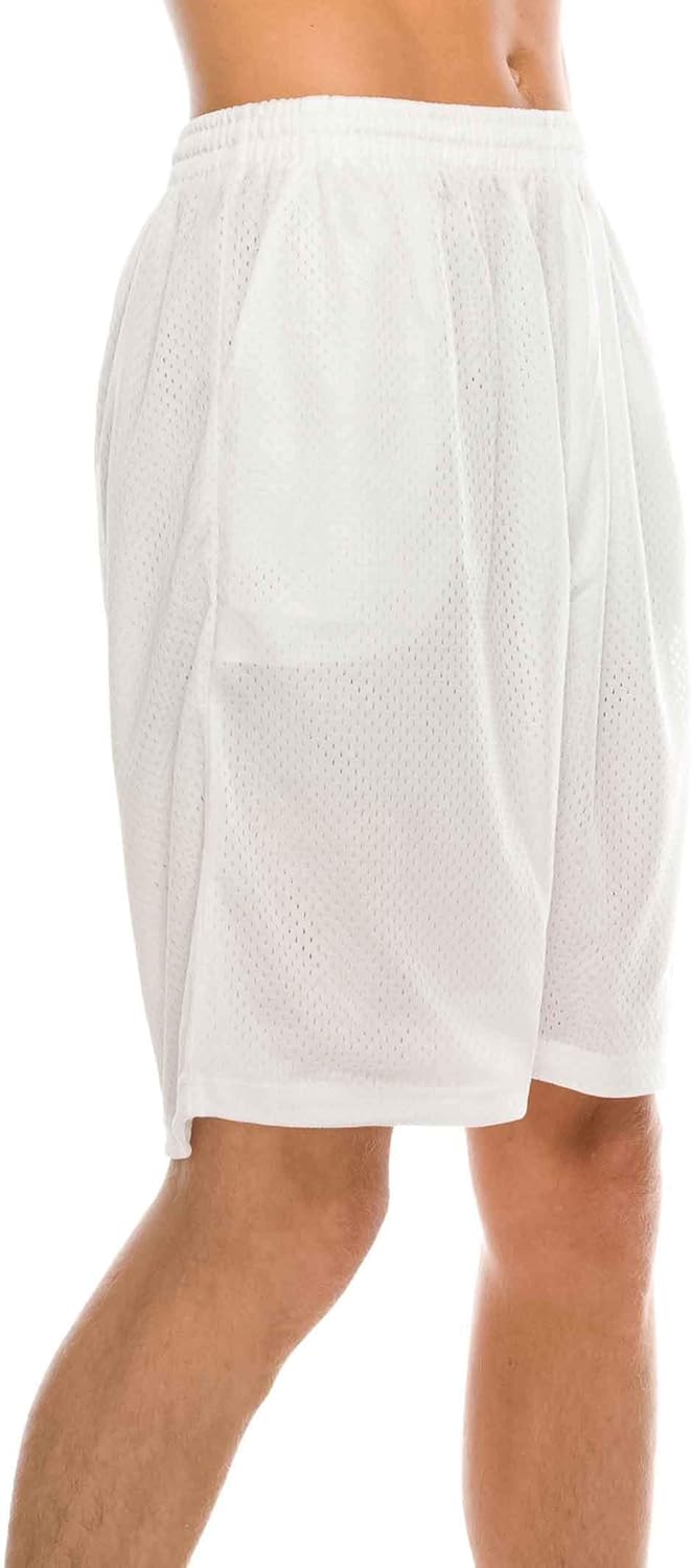 Mens Plain Mesh Shorts