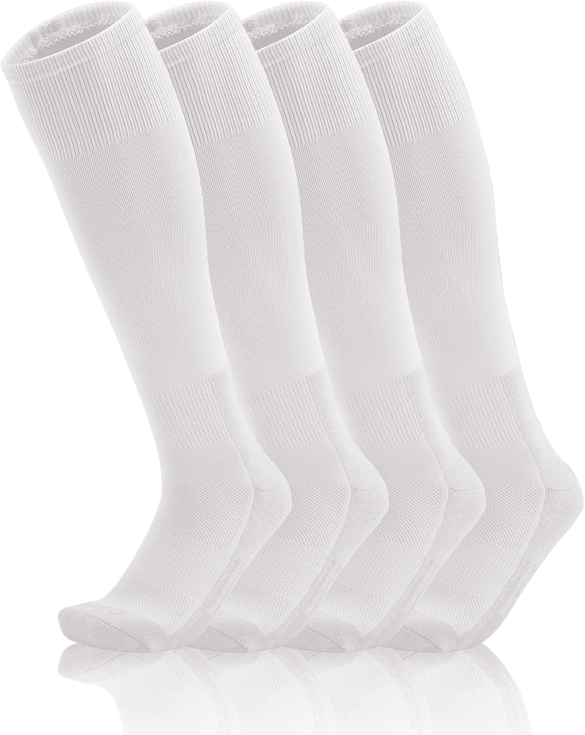 QBK 2 Pairs Toddler To Youth Baseball/Softball Socks - Soccer T-Ball Team Sport Socks For Kids Boys And Girls