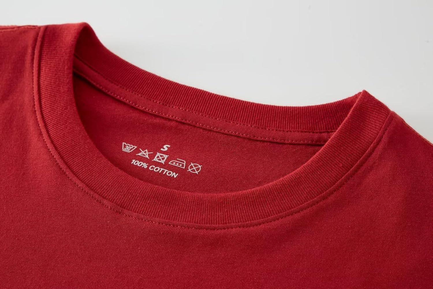 Huata Men's T-Shirt Long Sleeve Crewneck Cotton Tees