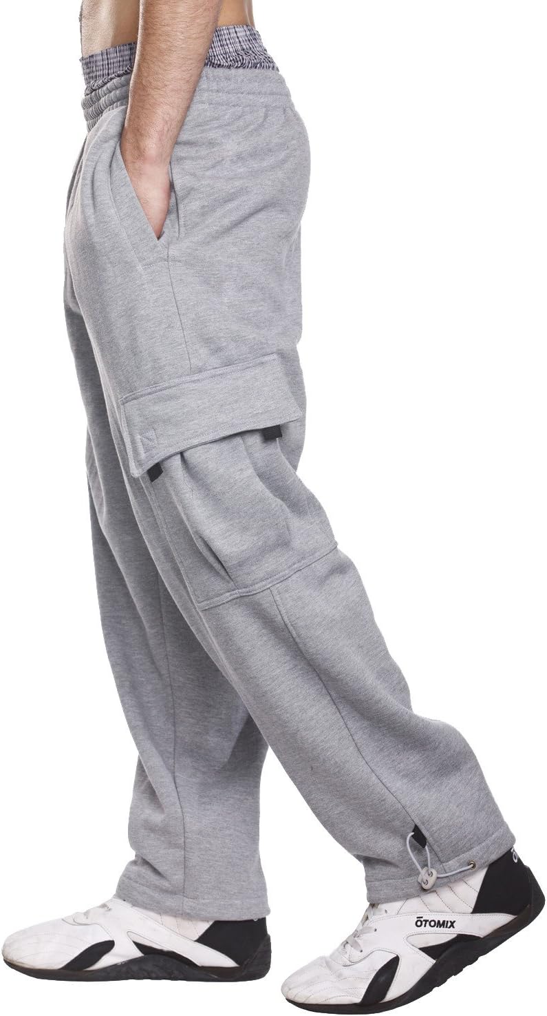 PRO 5 Fleece Cargo Sweatpants 60/40 Light Heavy Soft Warm Active Pants