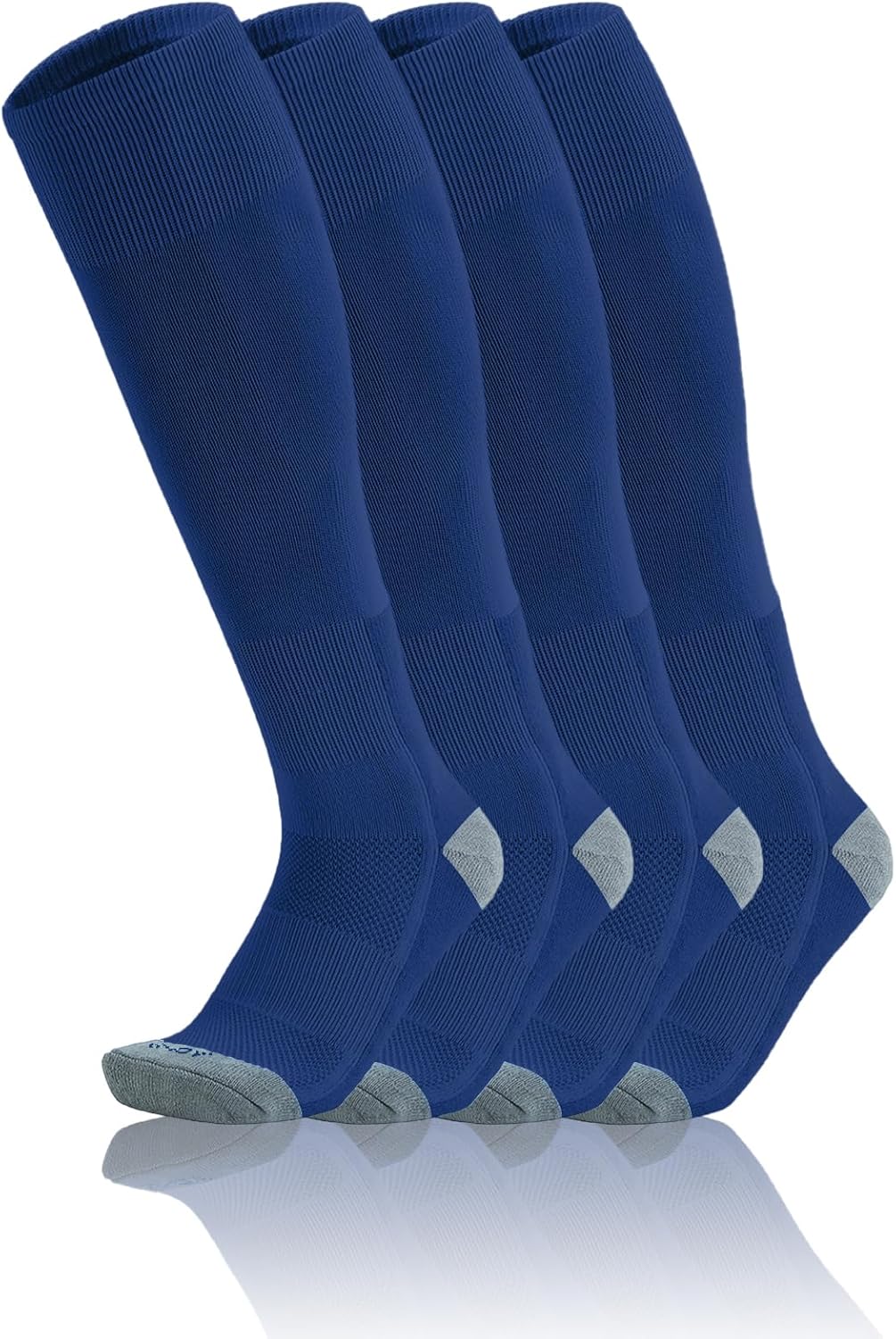 QBK Toddler Baseball Socks Youth Softball Tee Ball Kids Soccer Socks for Boy Girl 2 Pairs