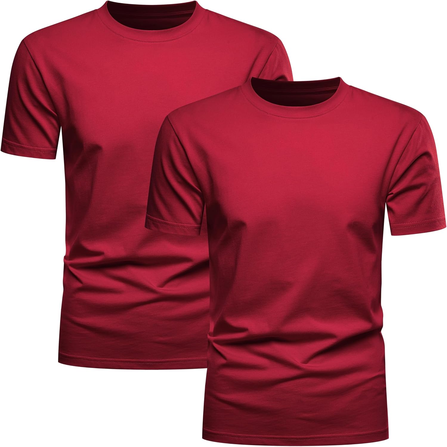 Huata Men's T-Shirt Short Sleeve Crewneck Cotton Tees