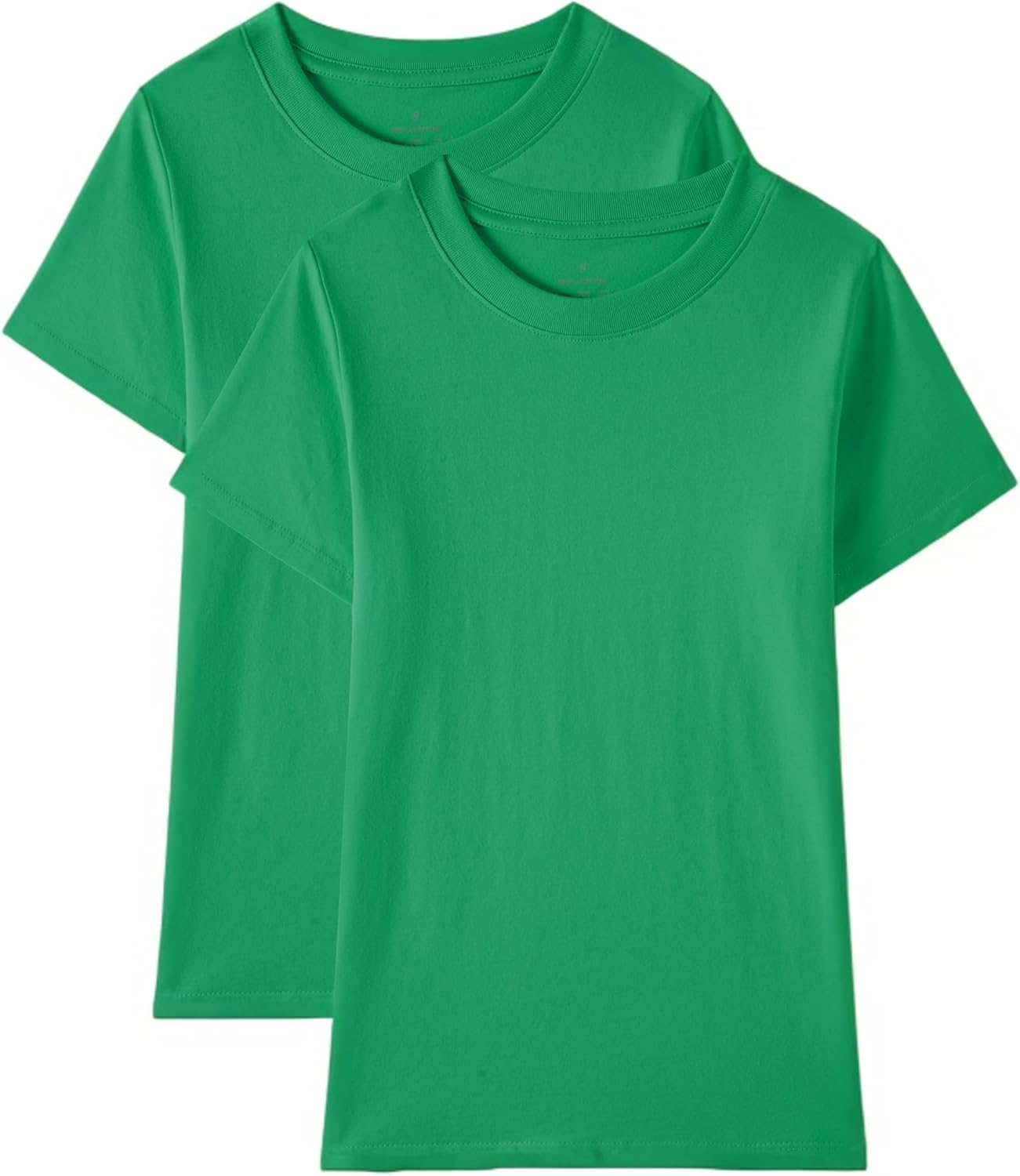 Huata Boys Girls Short Sleeve Tee T-Shirt Crewneck 2 Packs